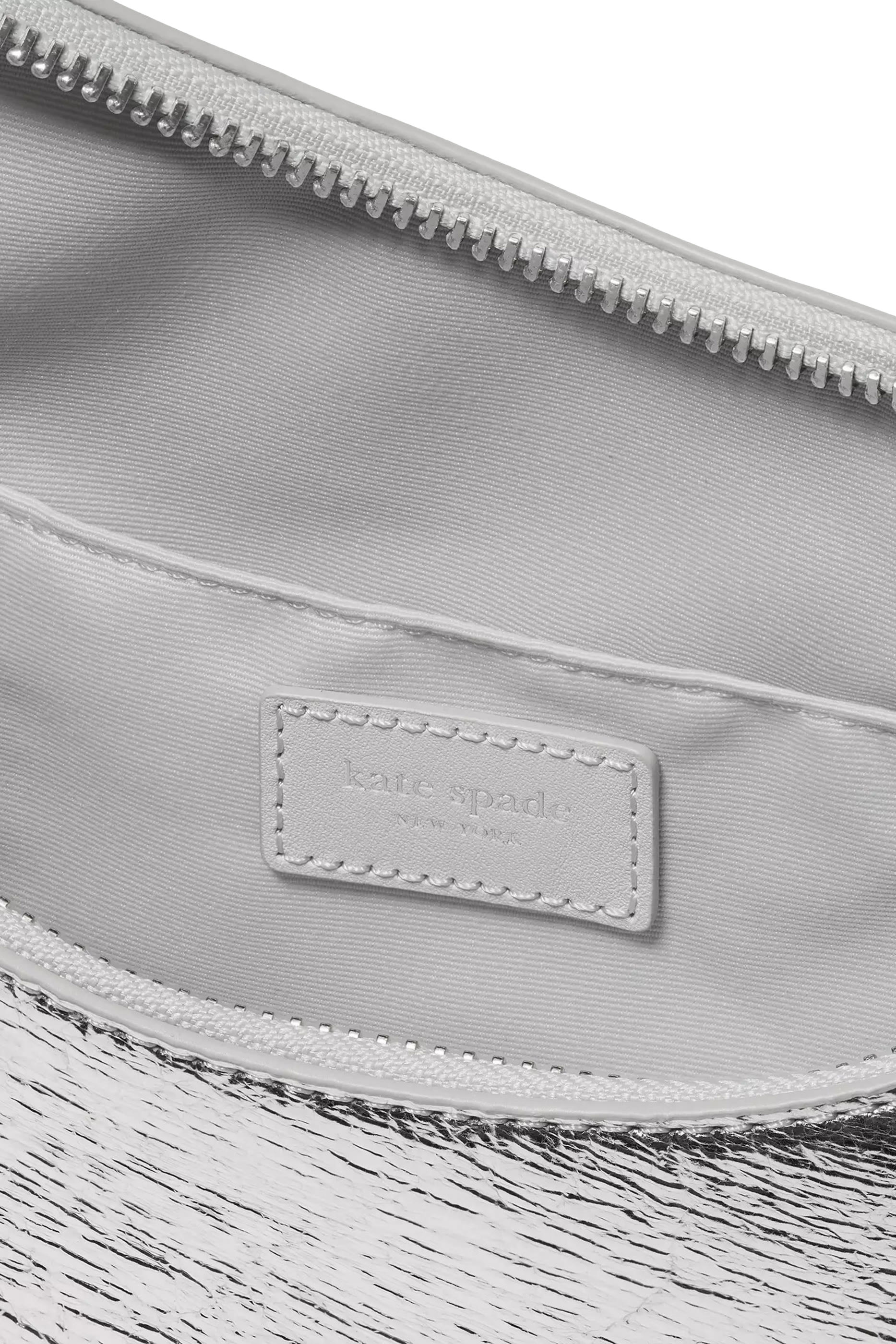 Duo Crinkle Metallic Leather Crossbody Bag