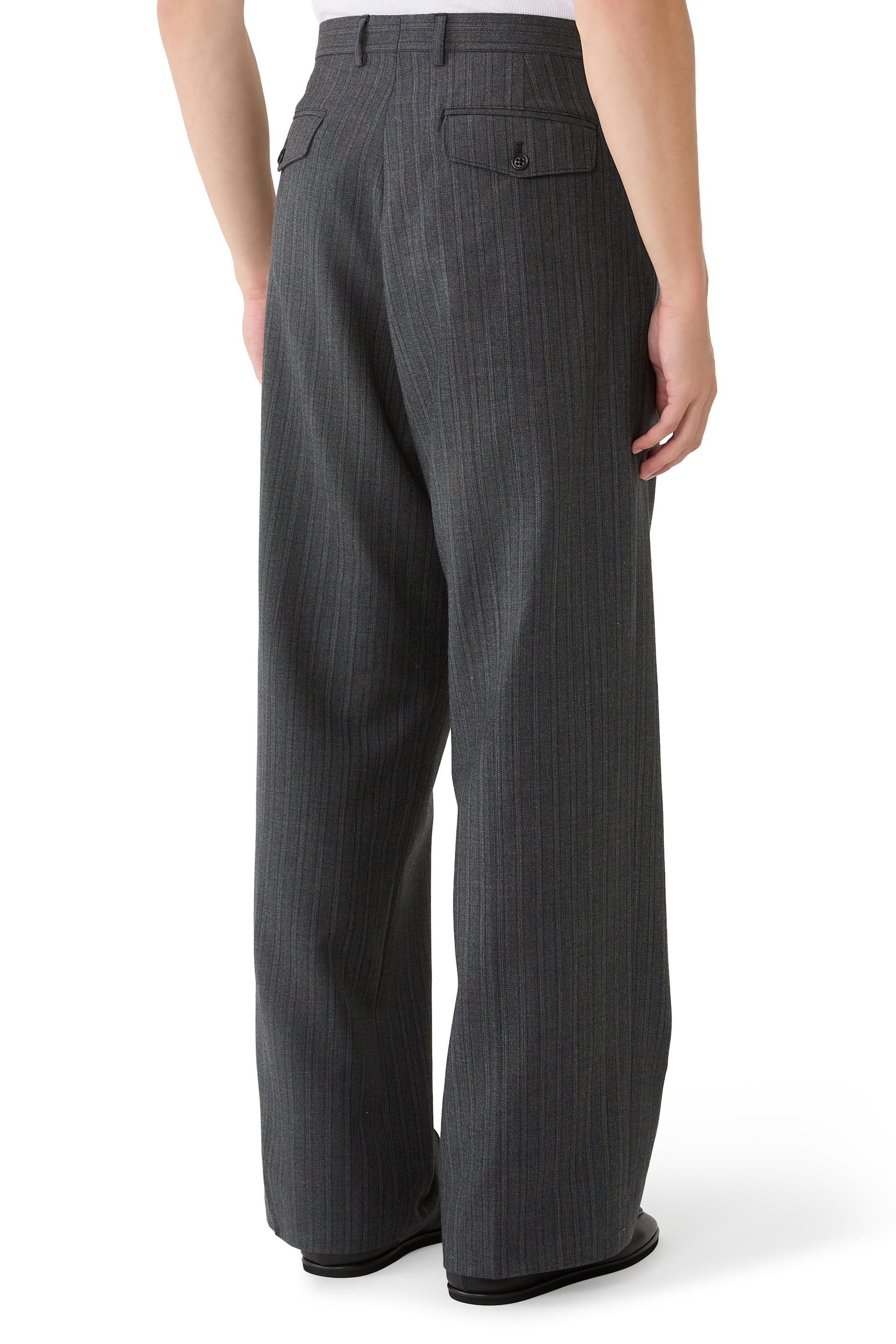 Wide Pleated Trousers