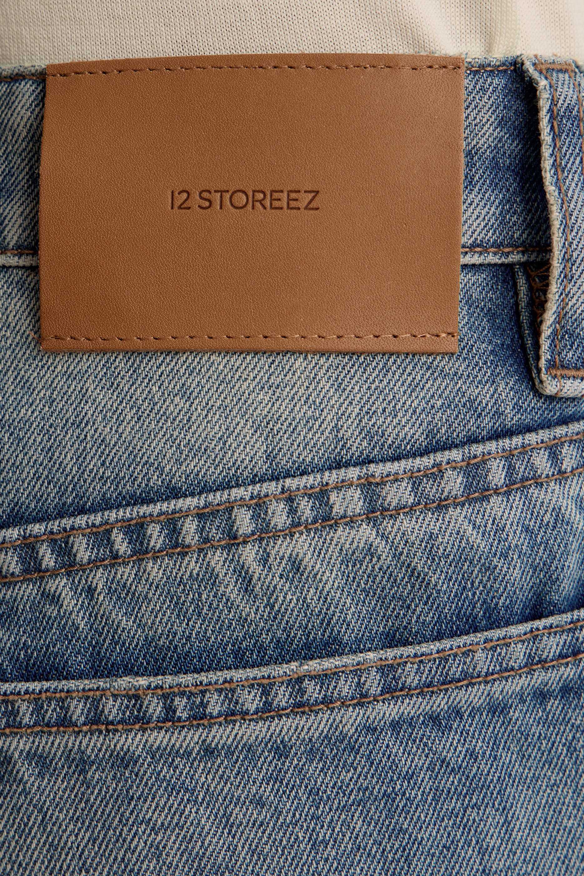  Slim Fit Denim Shorts