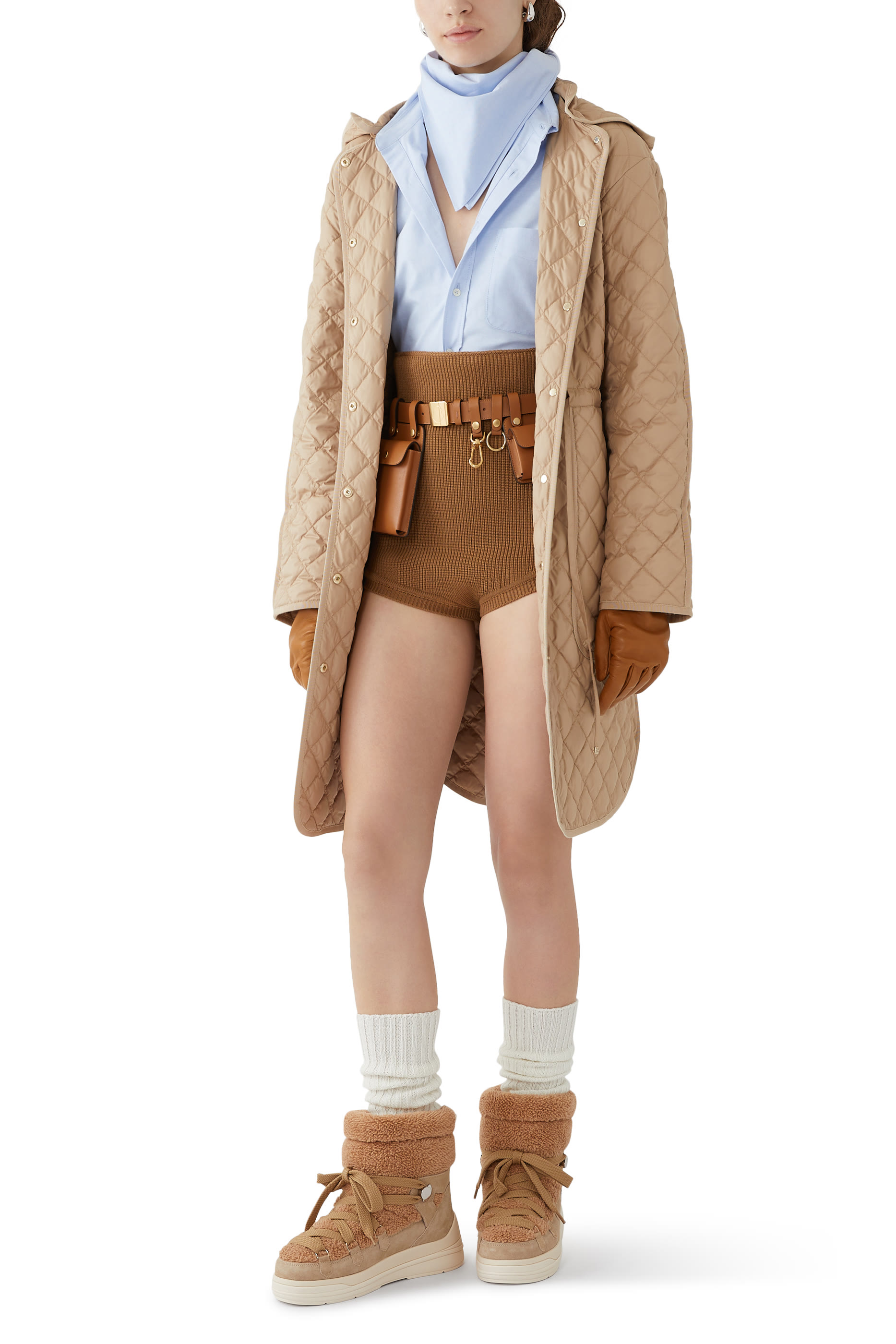 Insolux Faux Fur & Suede Snow Boots