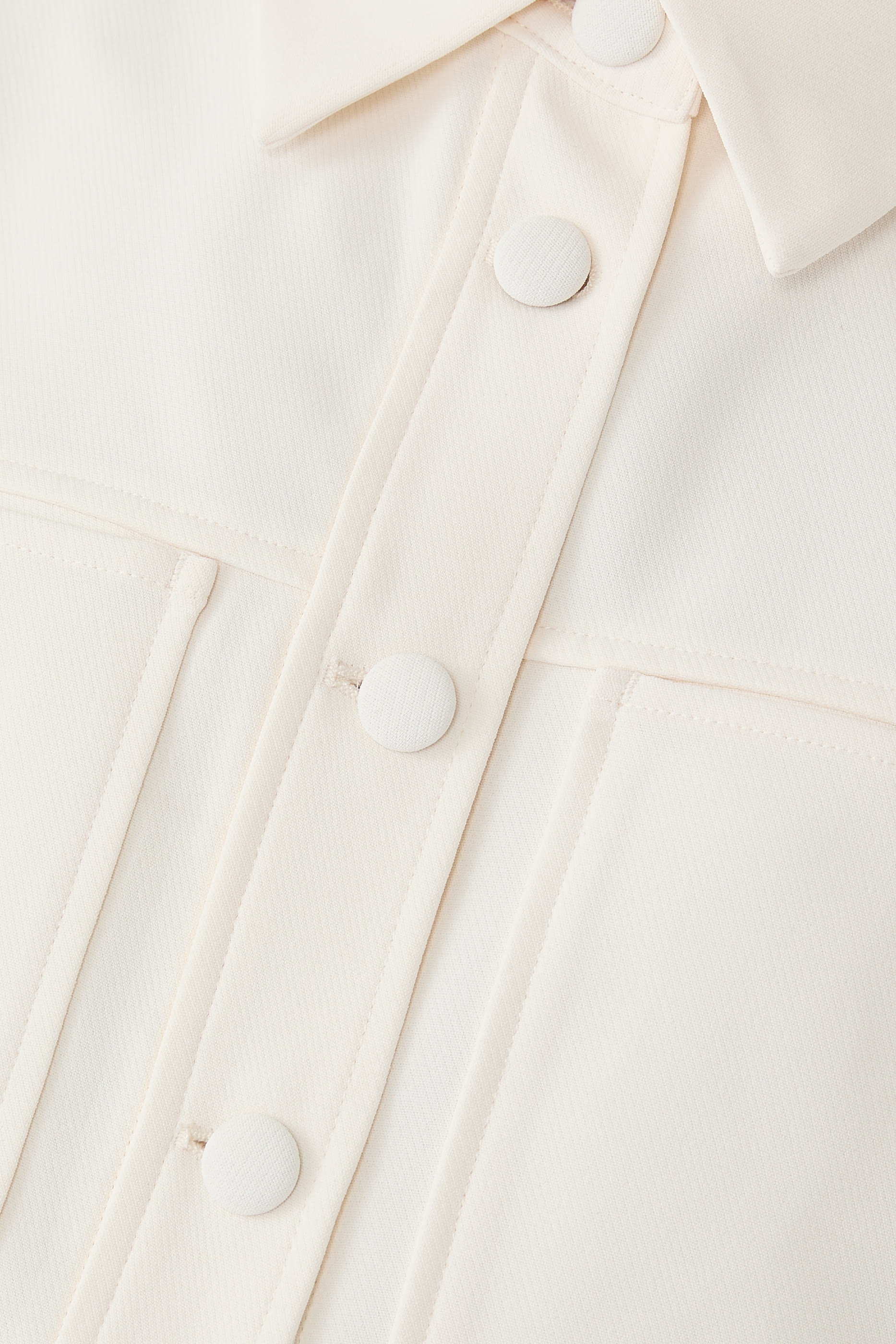 Cropped Button-Up Jacket