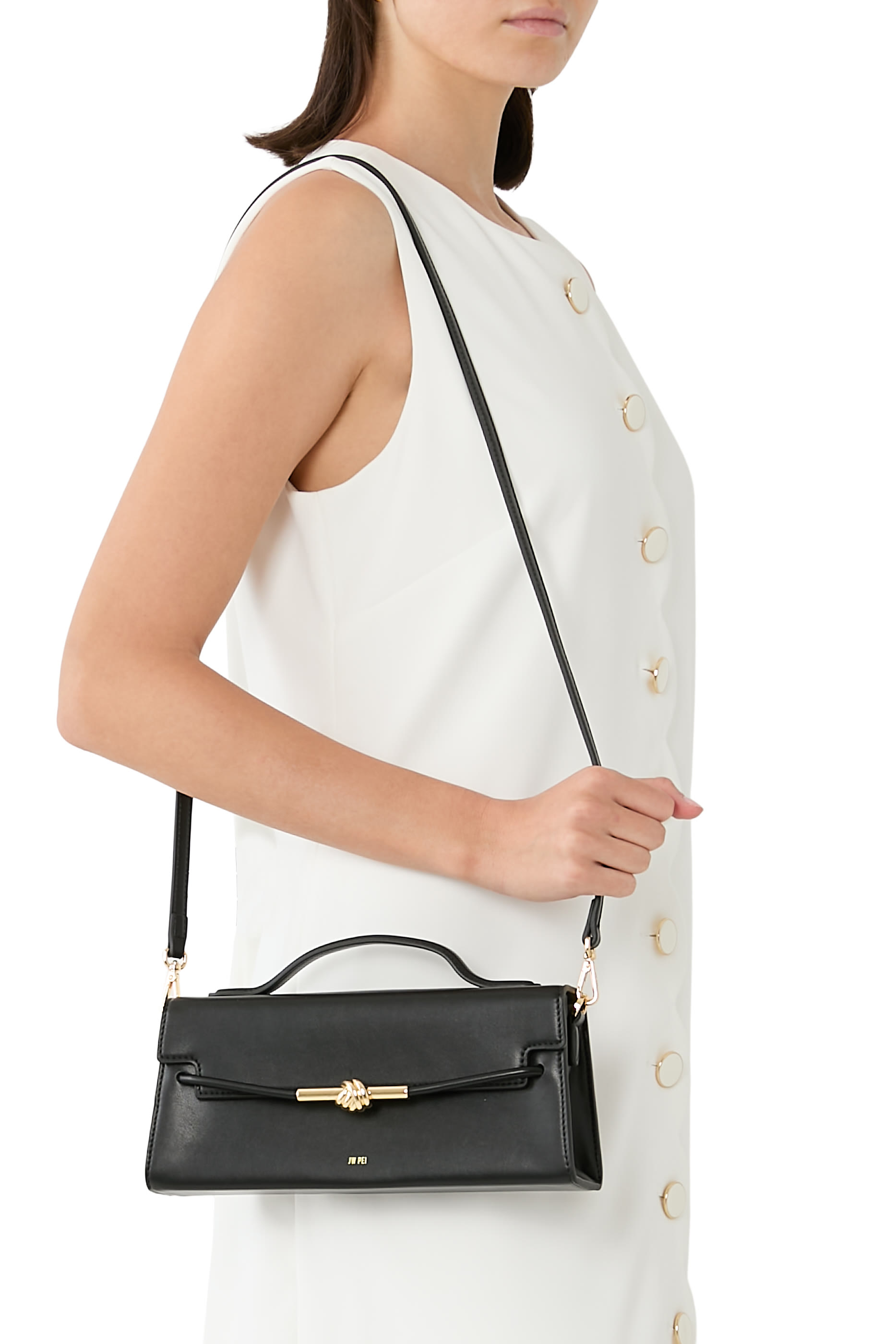  Lena Metal Rope Knot Top Handle Bag