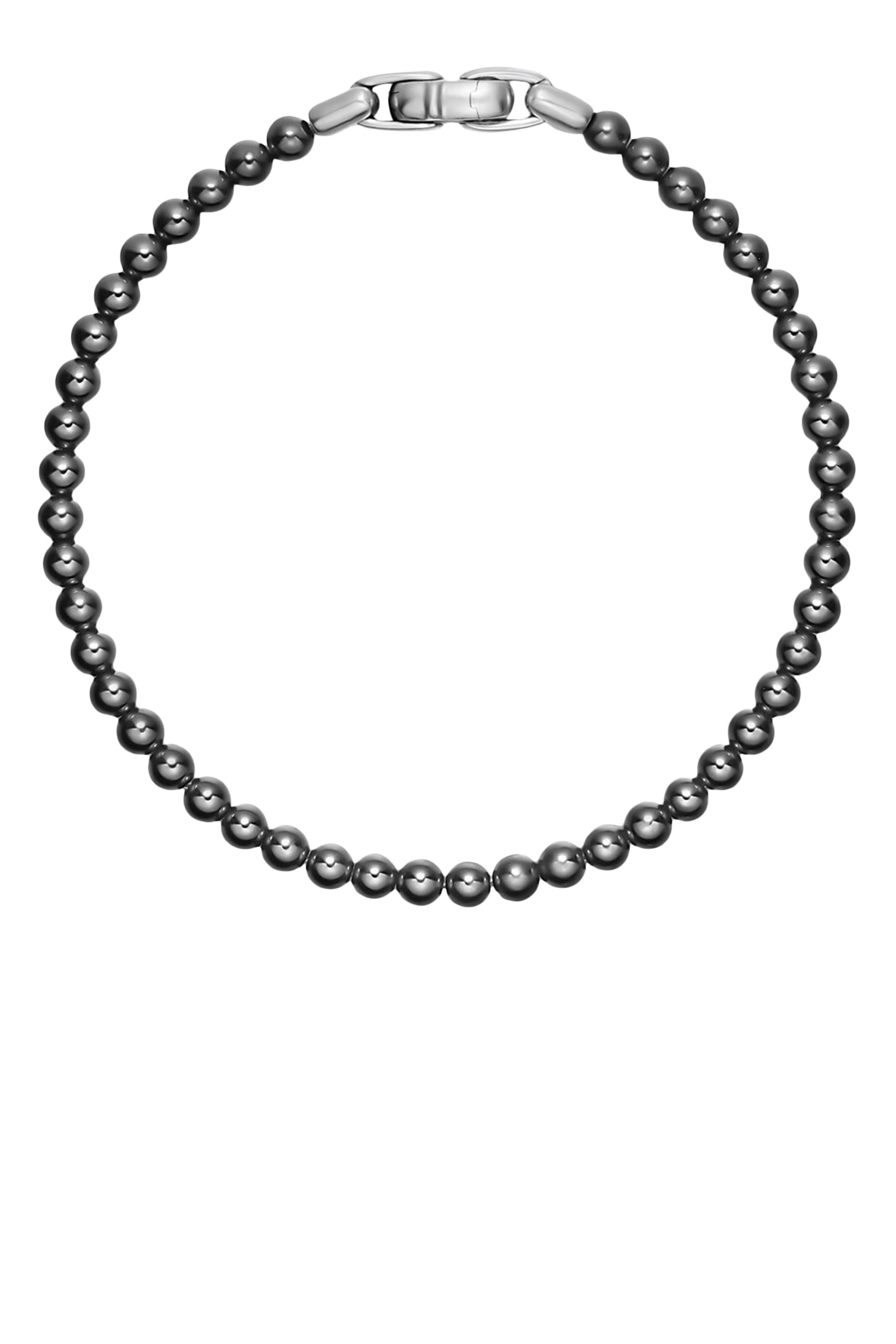 Spiritual Bracelet, Sterling Silver & Hematine