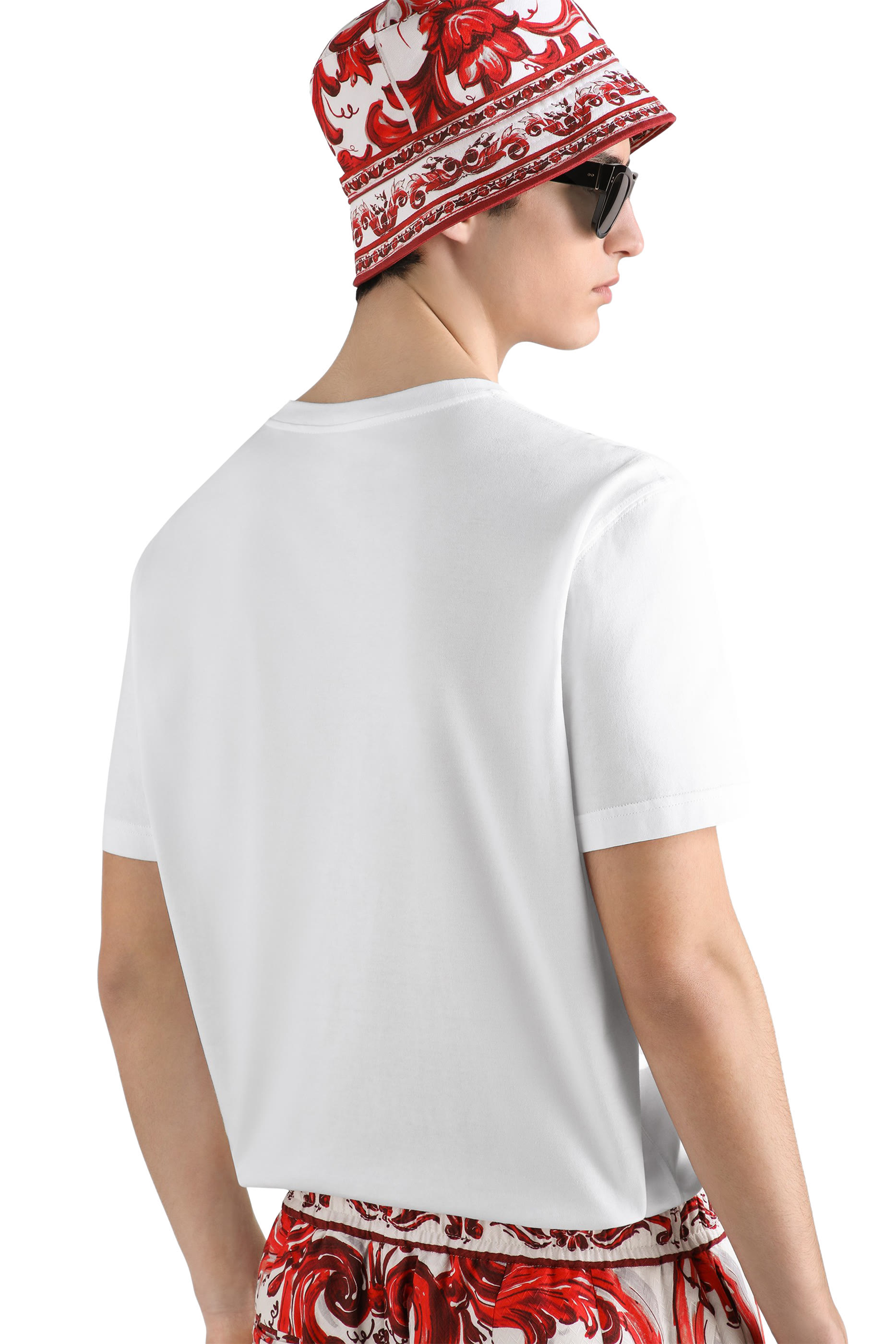 Cotton T-Shirt with Logo Embroidery 