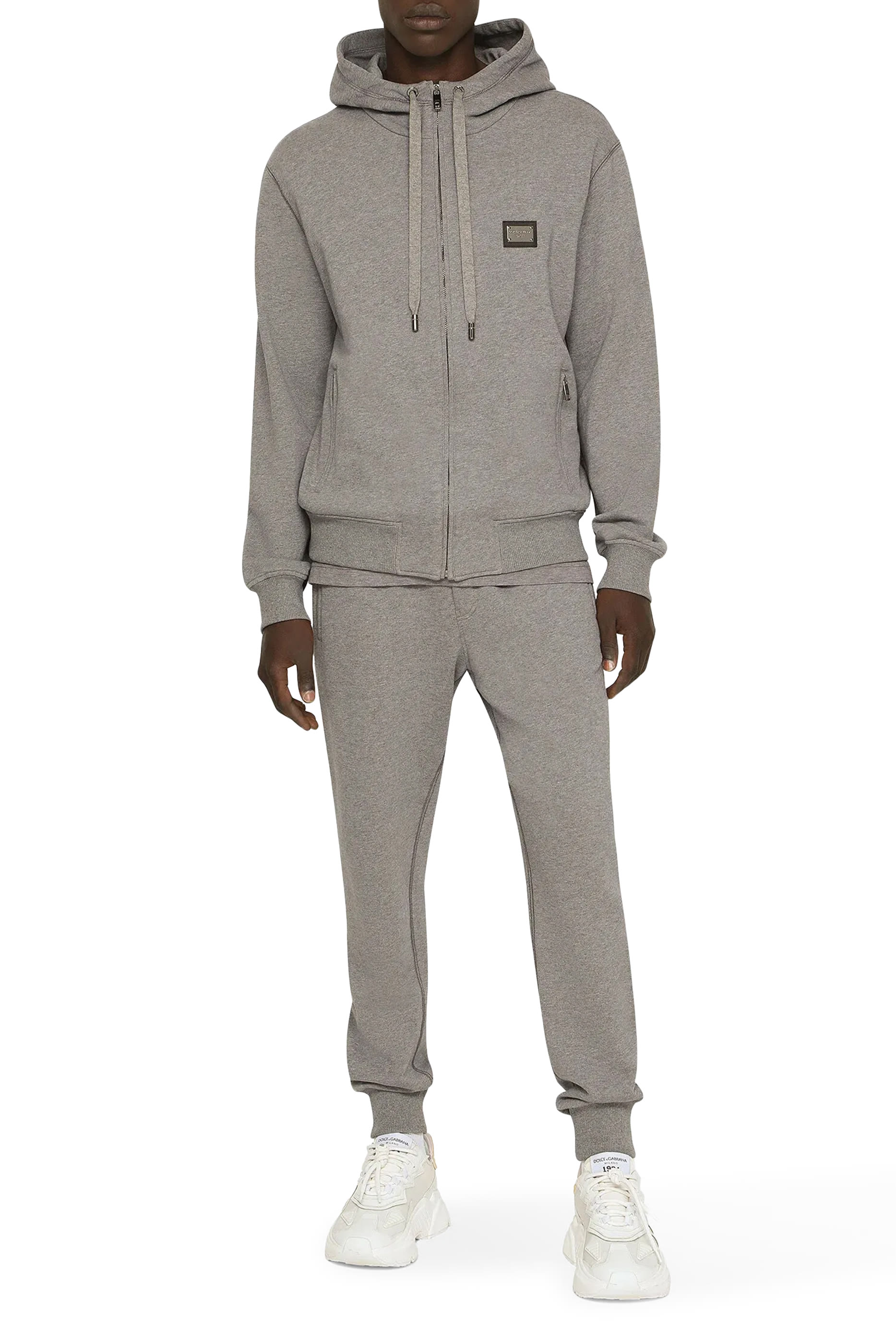 Jersey Jogging Pants with Branded Tag