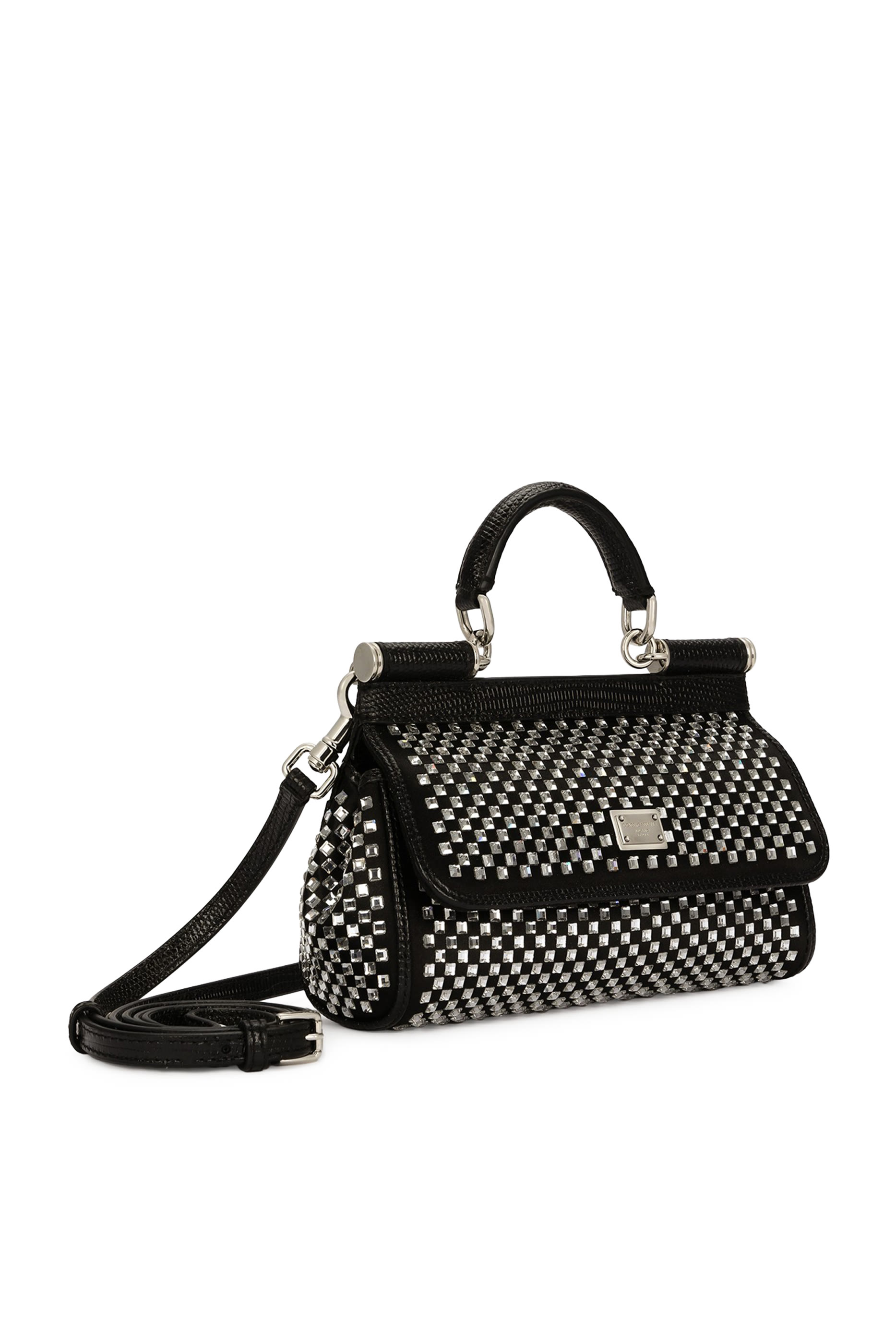 All-Over Crystal Small Sicily Bag