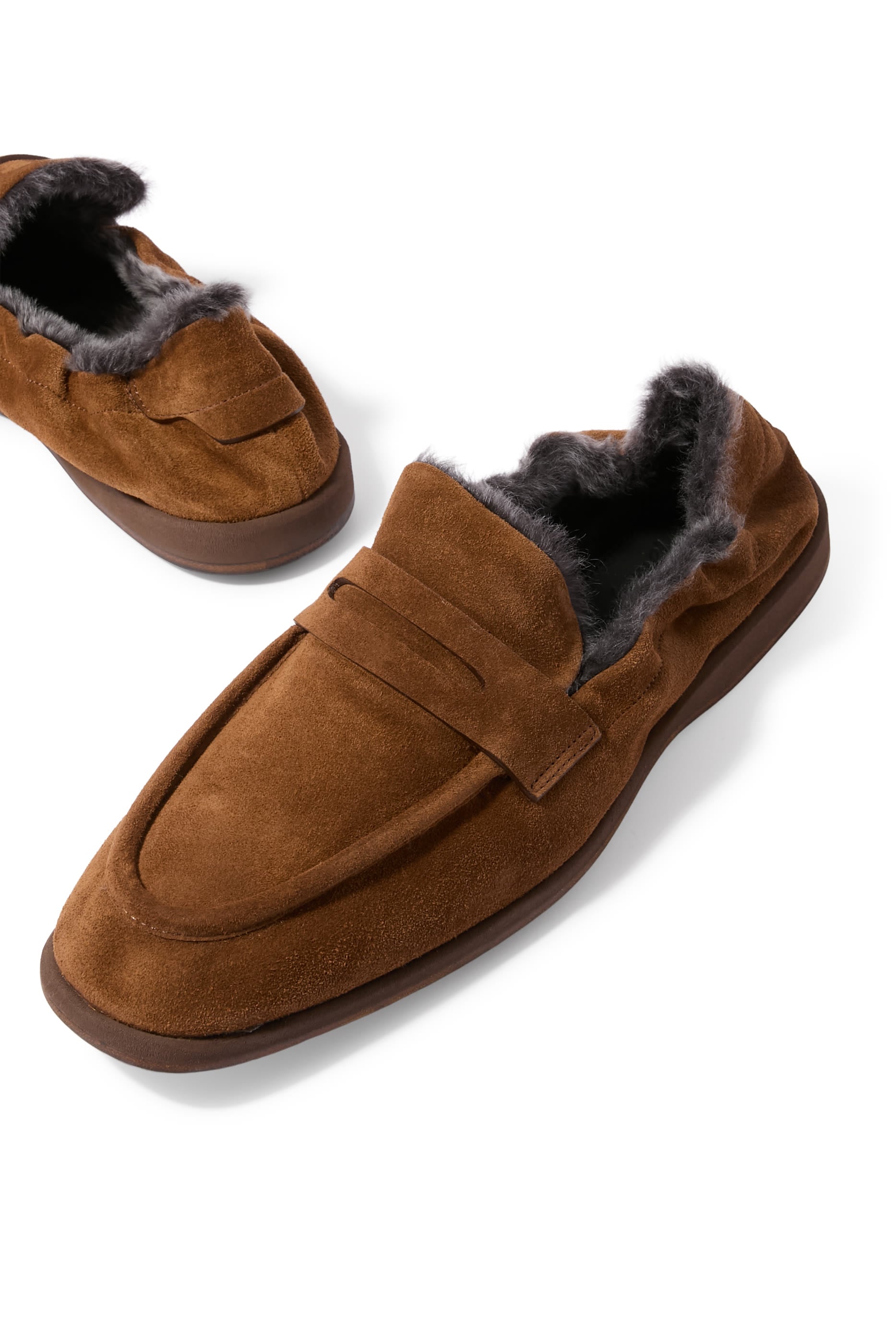 Suede Penny Loafers
