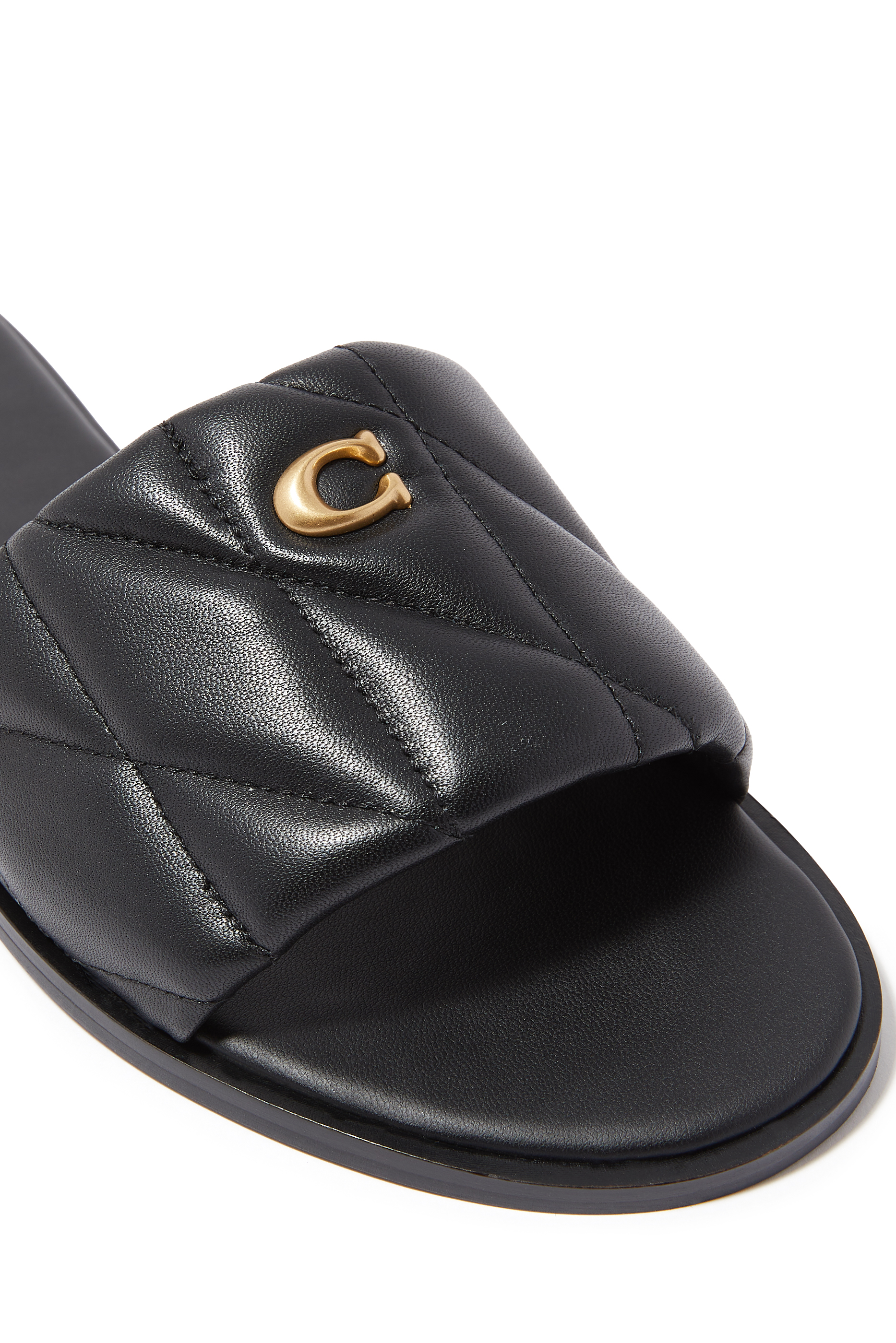 Holly Quilted Leather Sandals