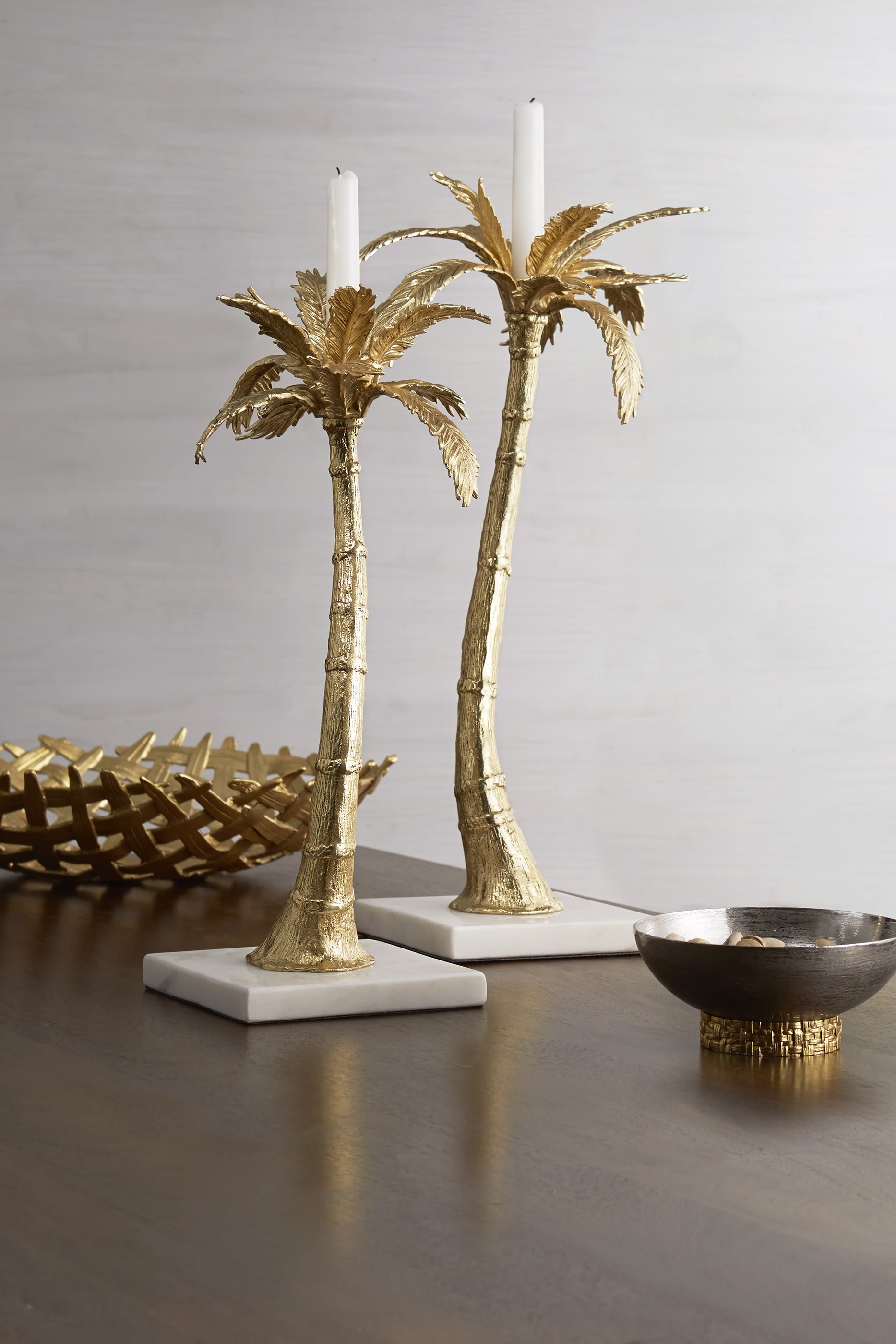 Palm Centerpiece Shallow Bowl