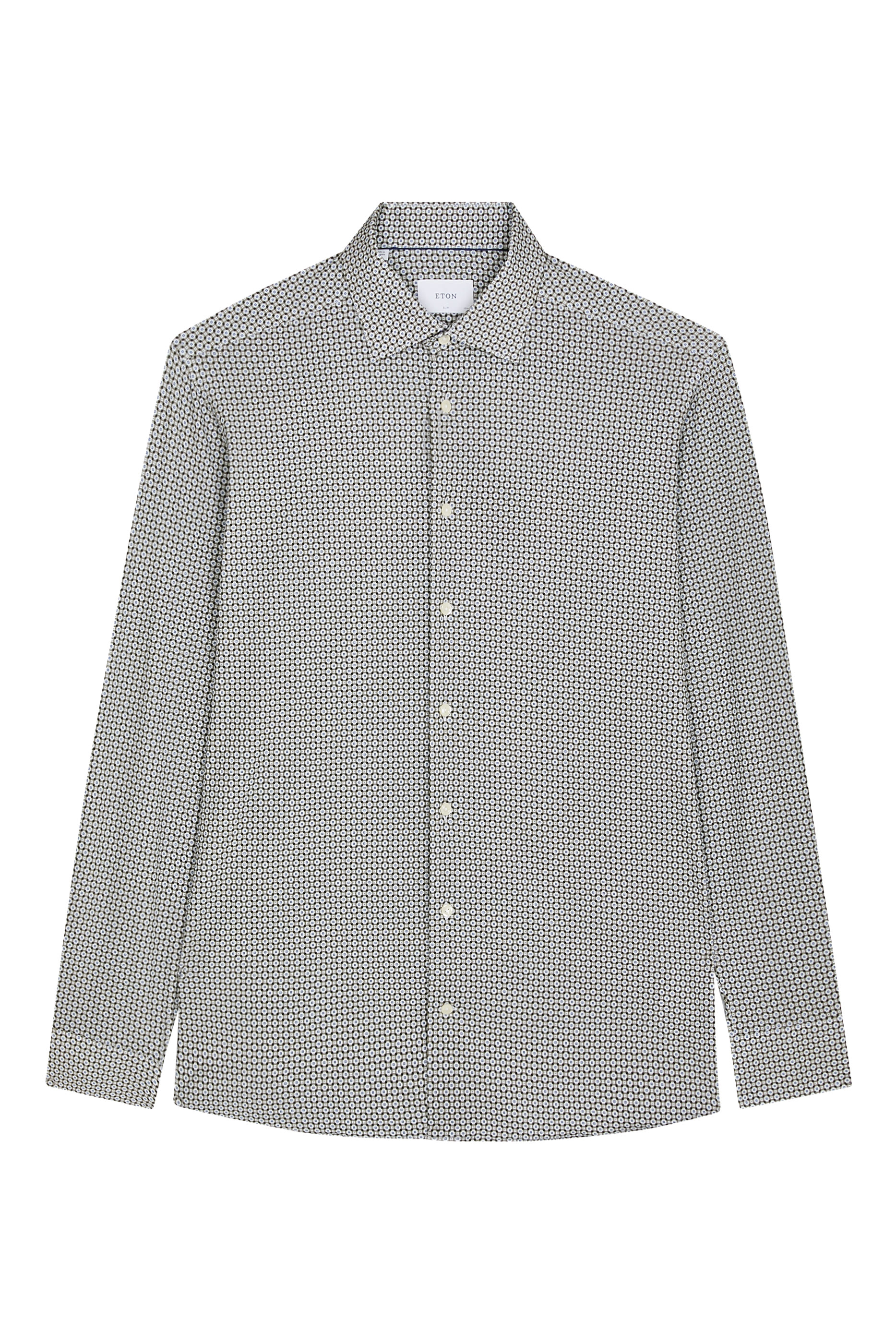 Geometric Jersey Stretch Shirt