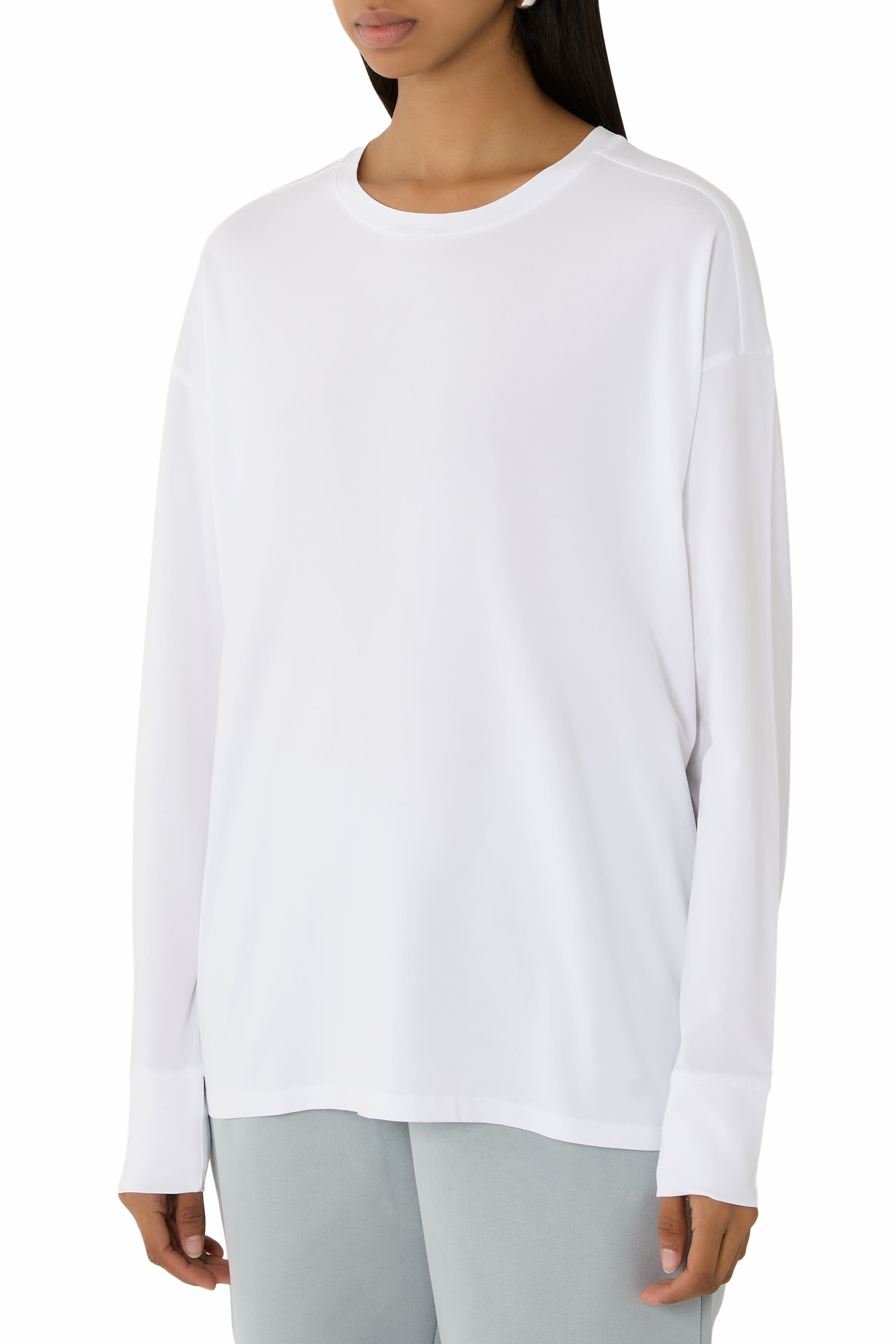  Long-Sleeve Feather T-Shirt