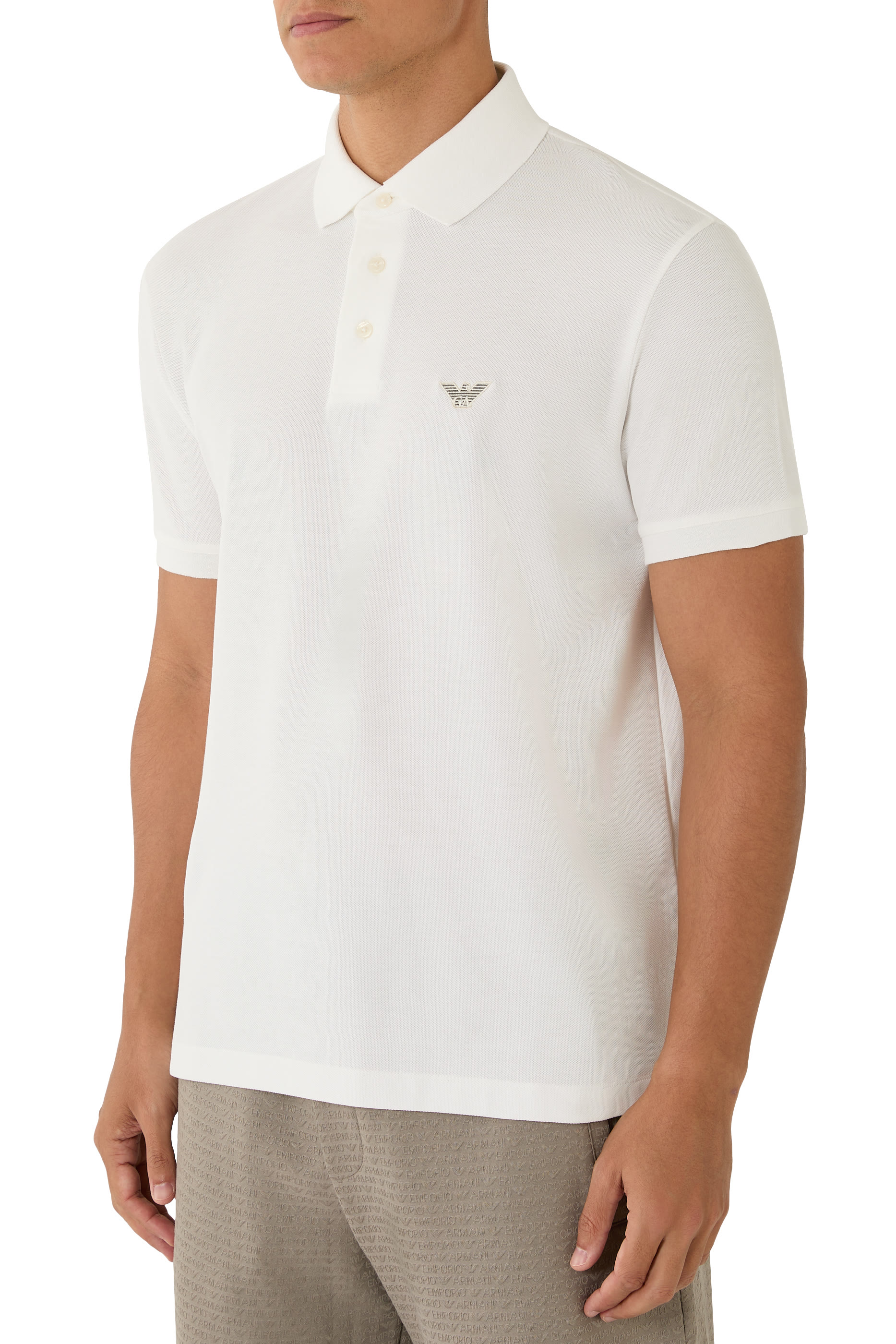 Embroidered Eagle Piqu&eacute; Polo Shirt