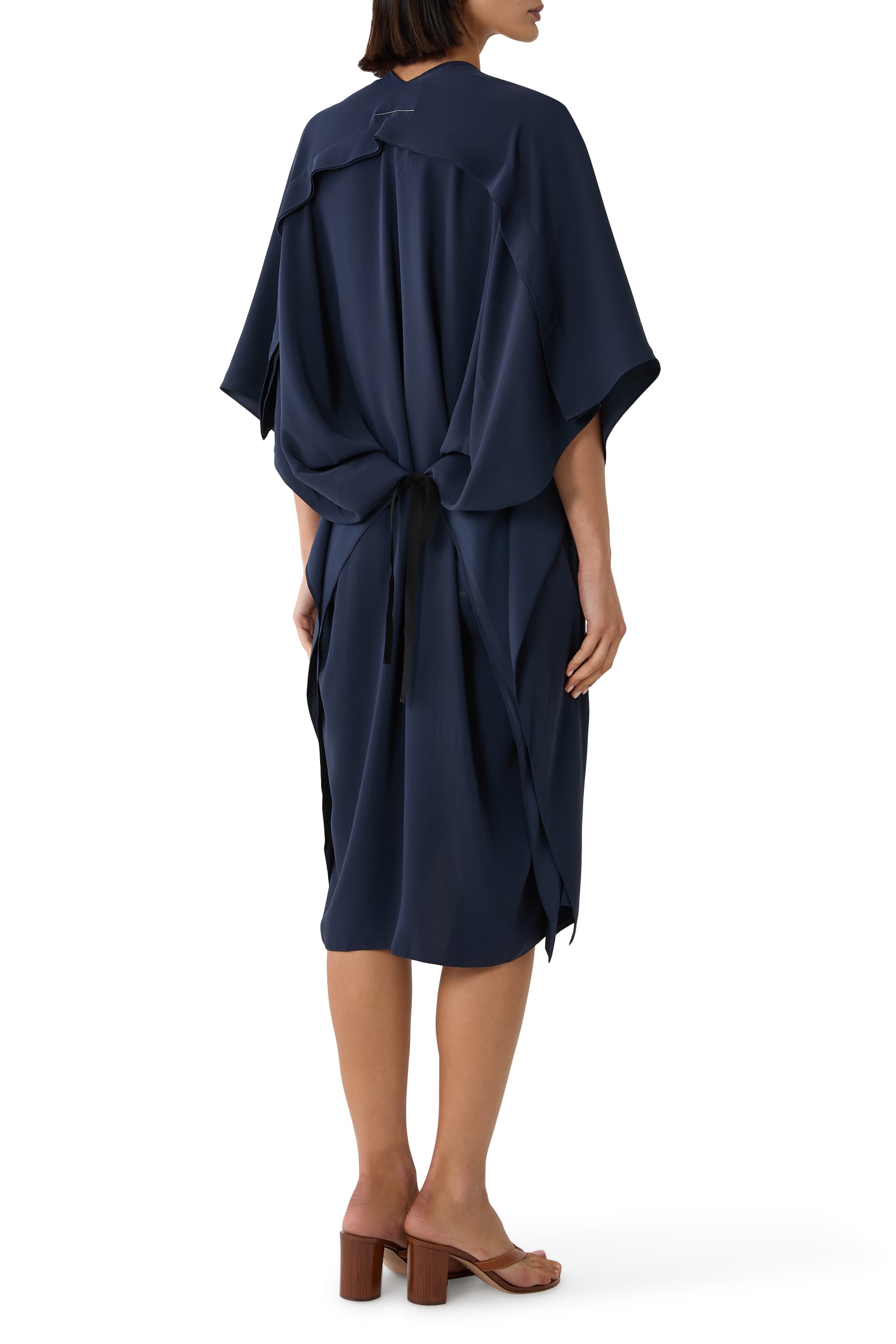 V-Neck Midi Dress