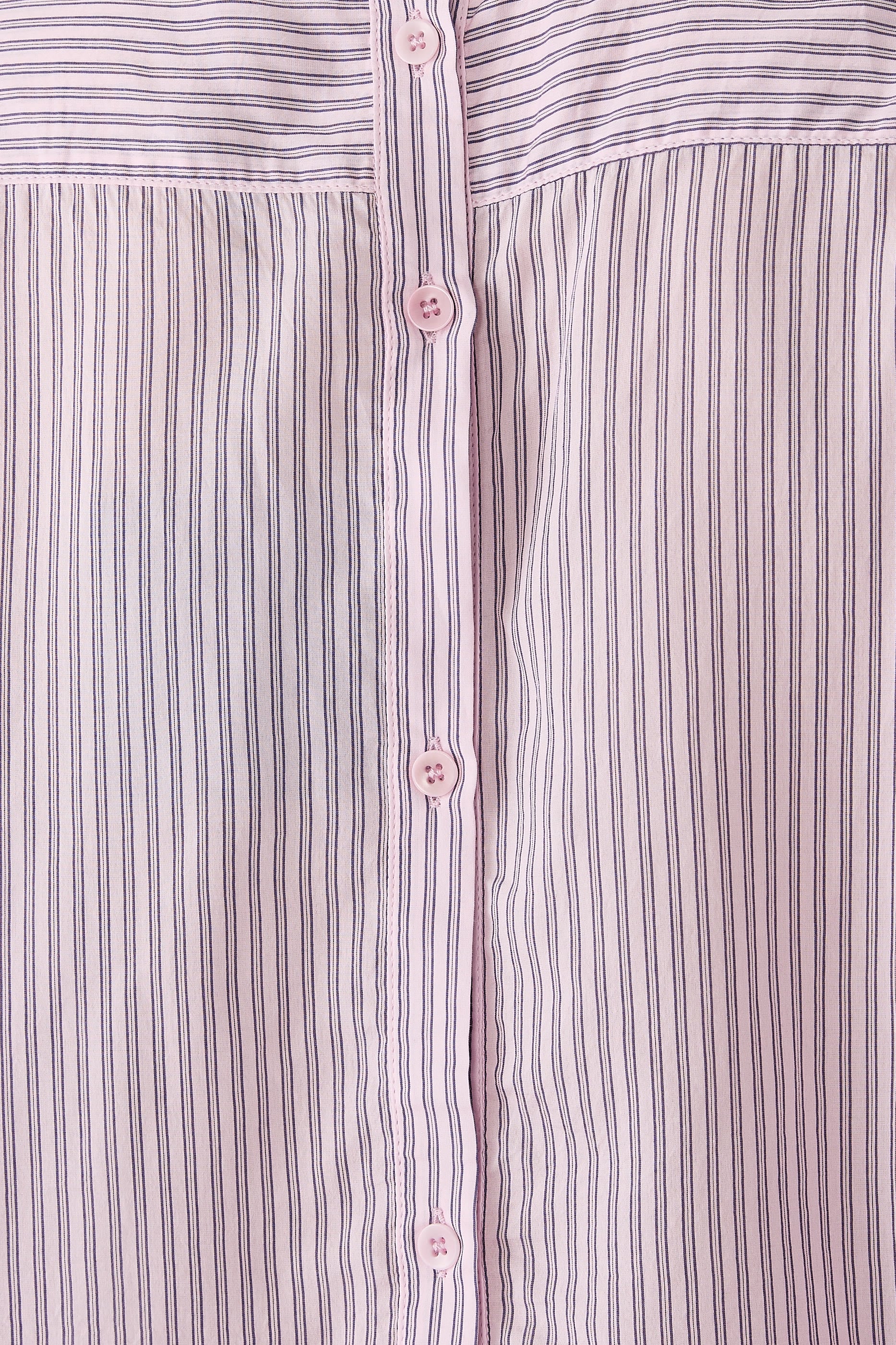 Ultra Light Silk Tencel Striped Funnel Neck Shirt 