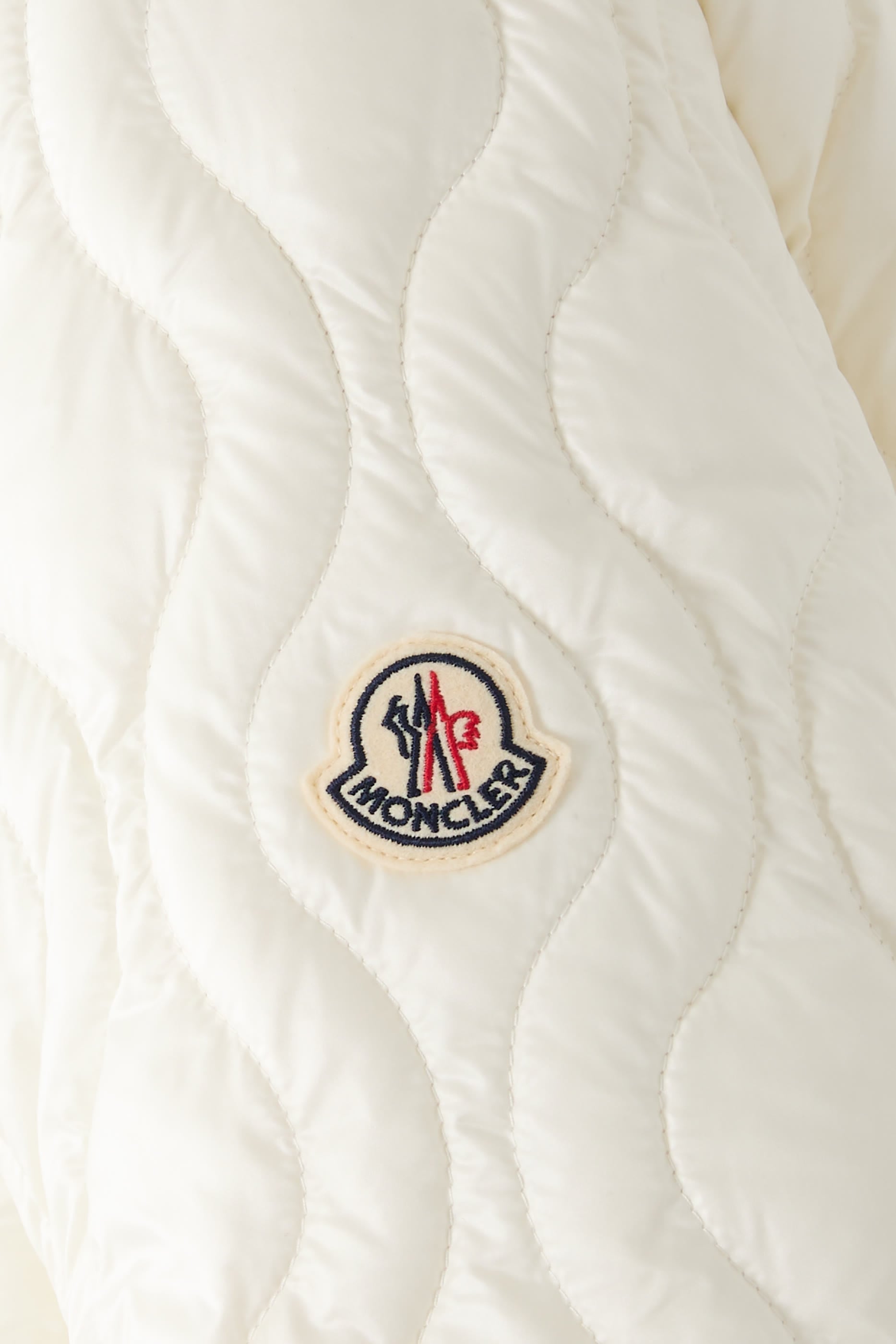 Balette Geometric Quilted Mid-Length Down Jacket