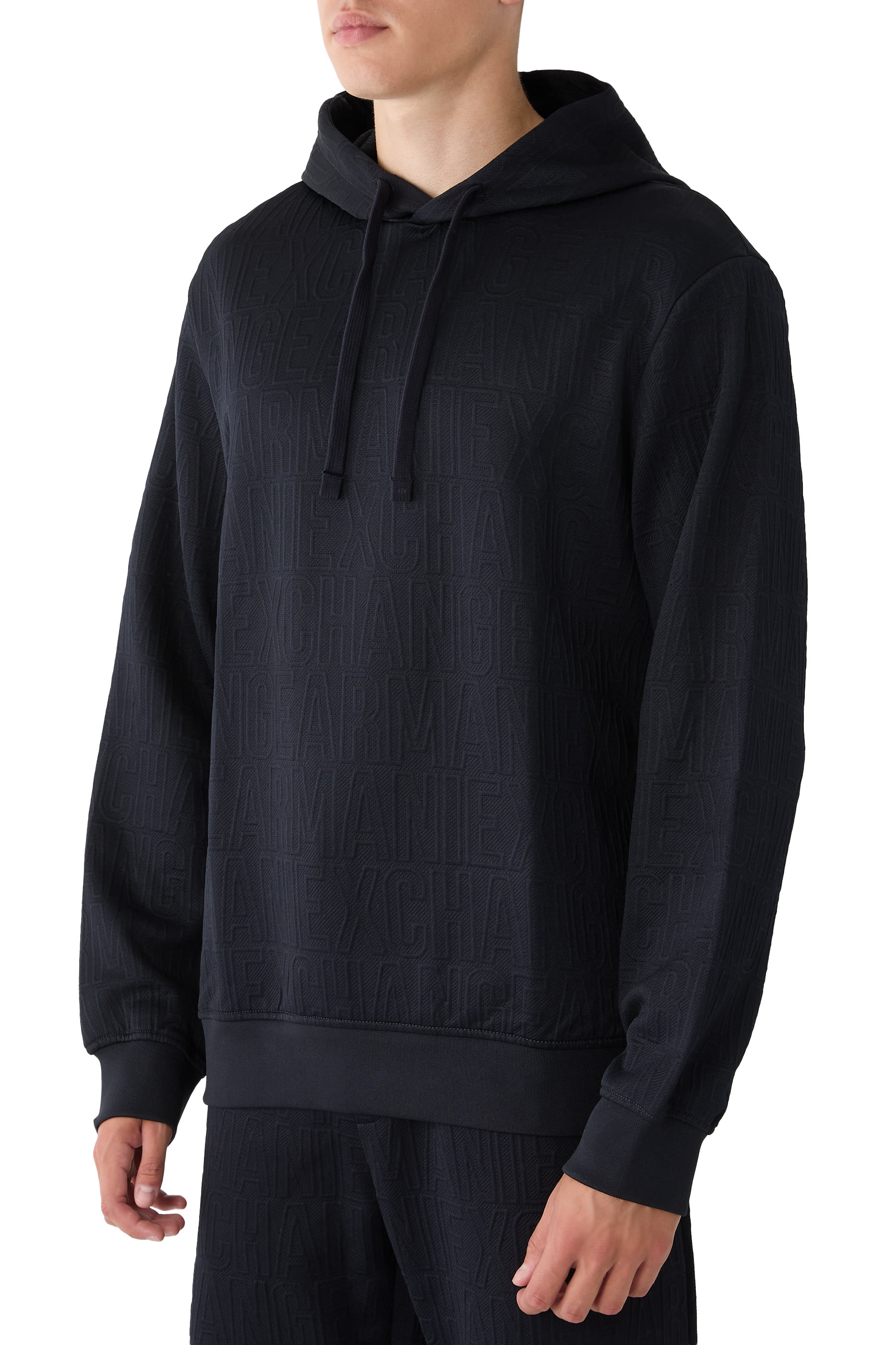 Allover Logo Hooded Sweatshirt
