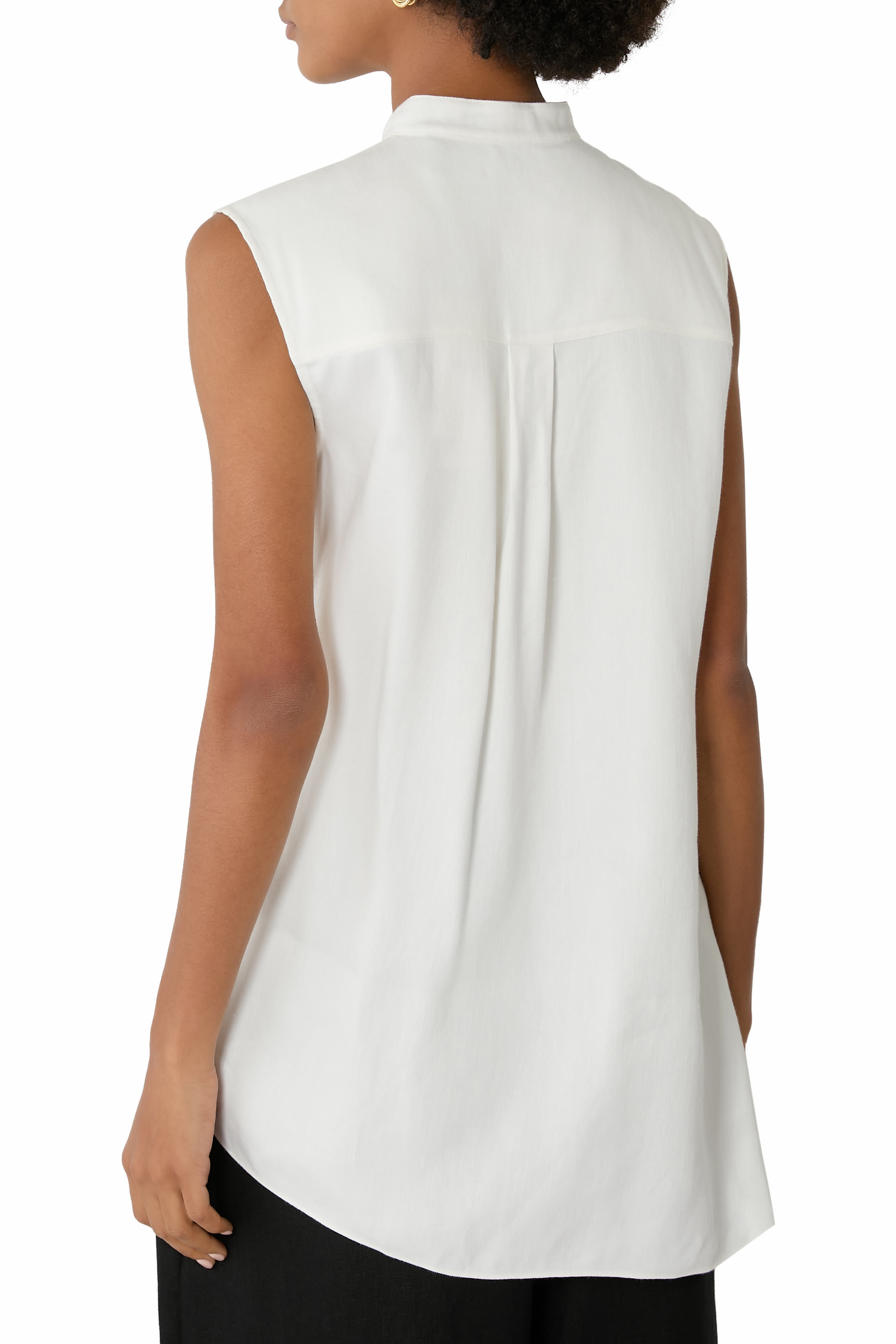 Sleeveless Asymmetrical Shirt