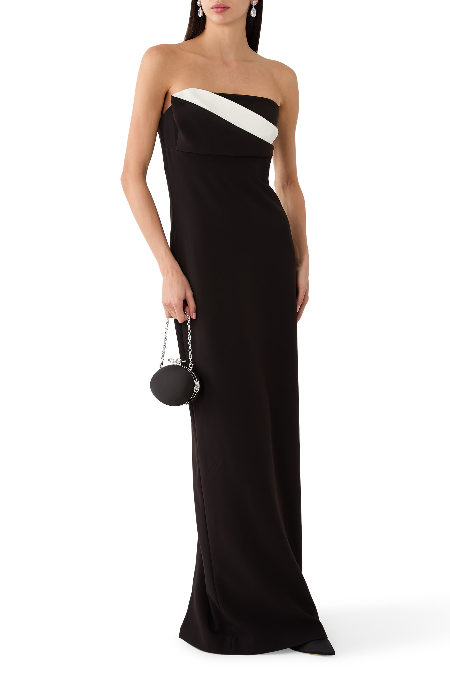 Strapless Drape Gown