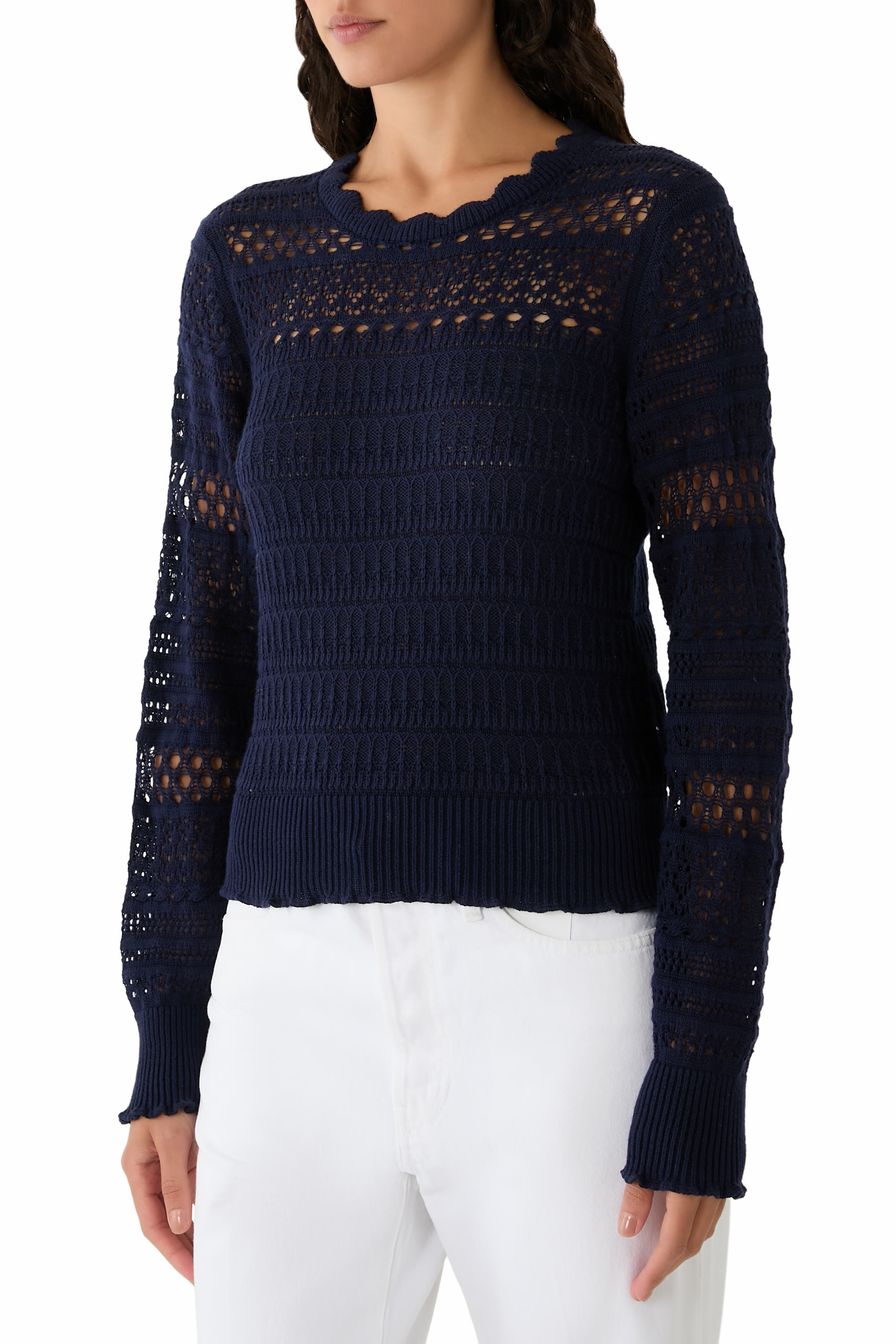 Scallop Lace Sweater 