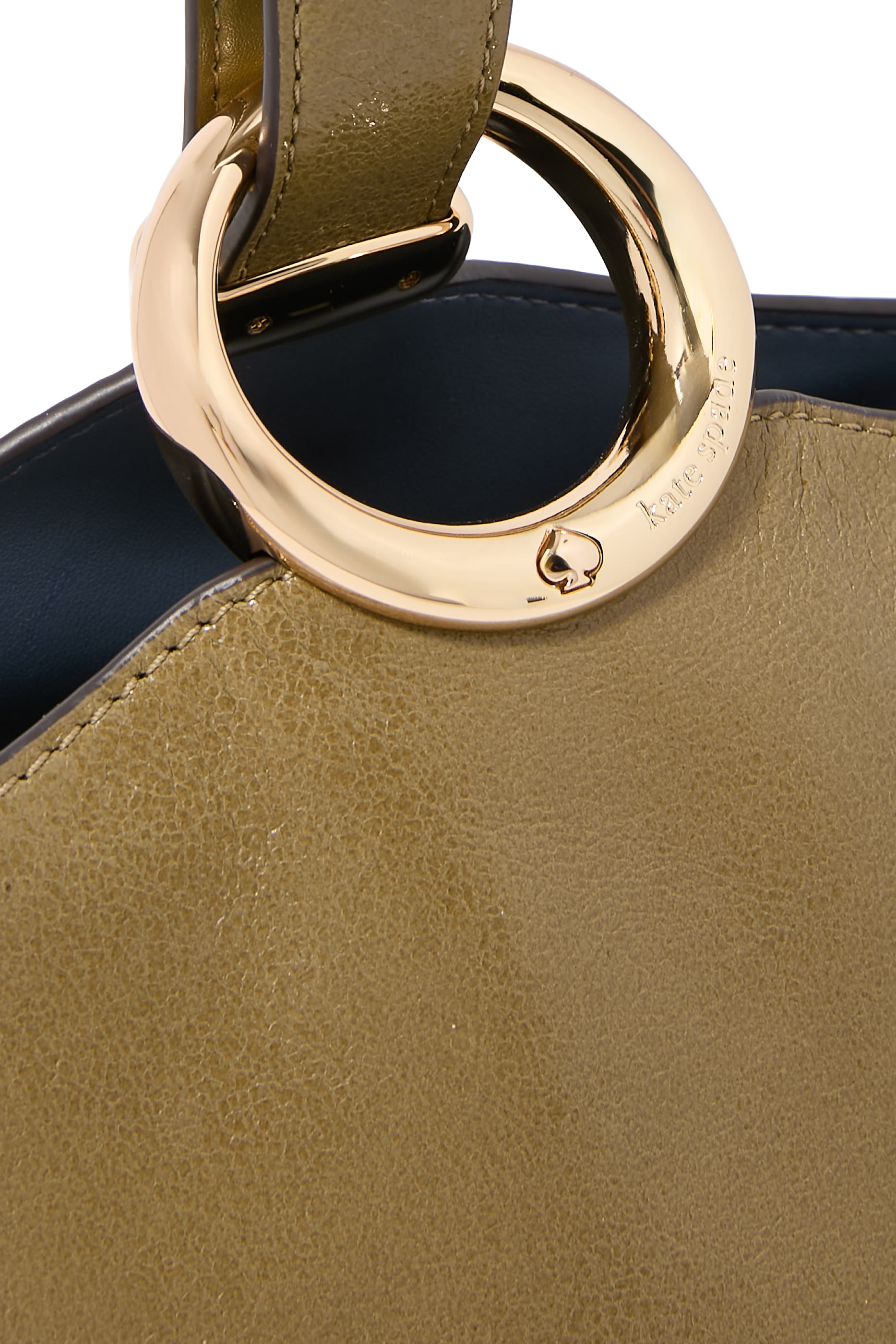 Halo Glazed Leather Mini Bucket Bag