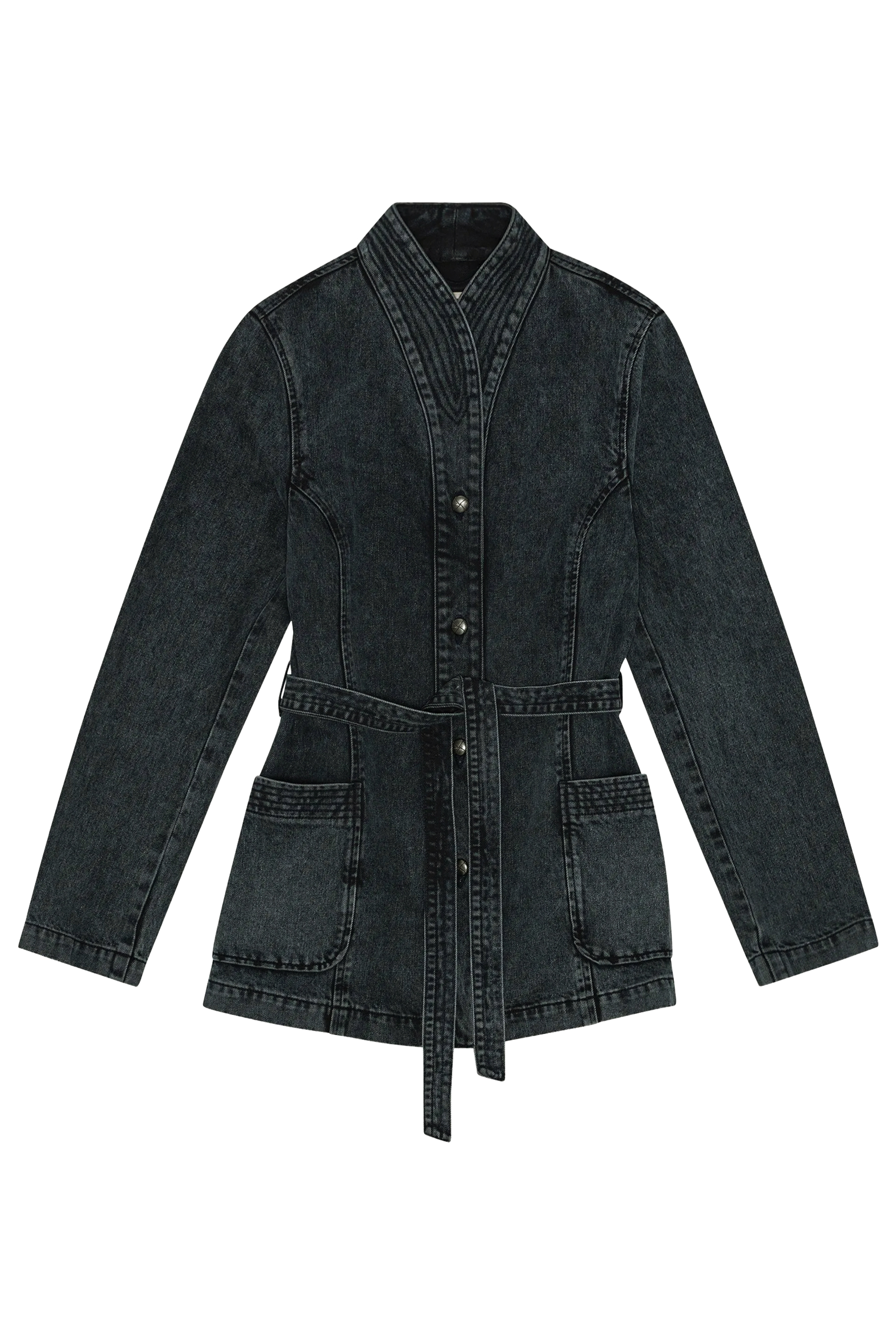 Belted Denim Jacket
