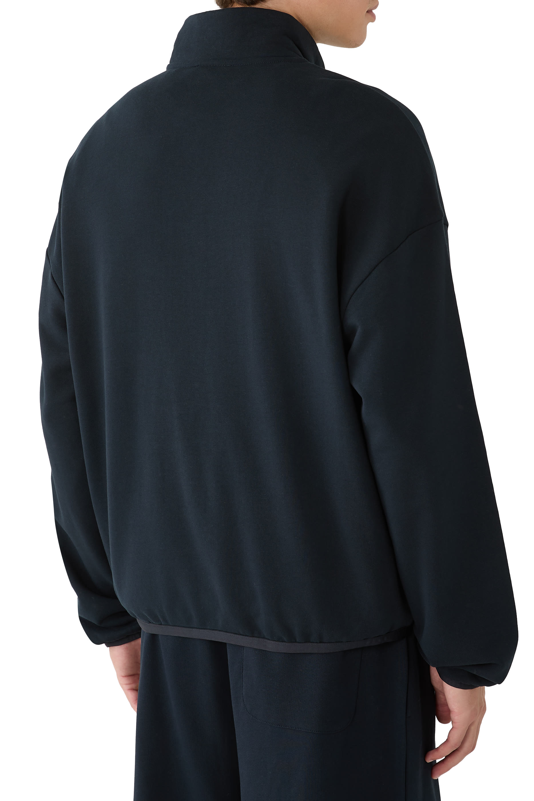 Text Logo Half-Zip Sweatshirt
