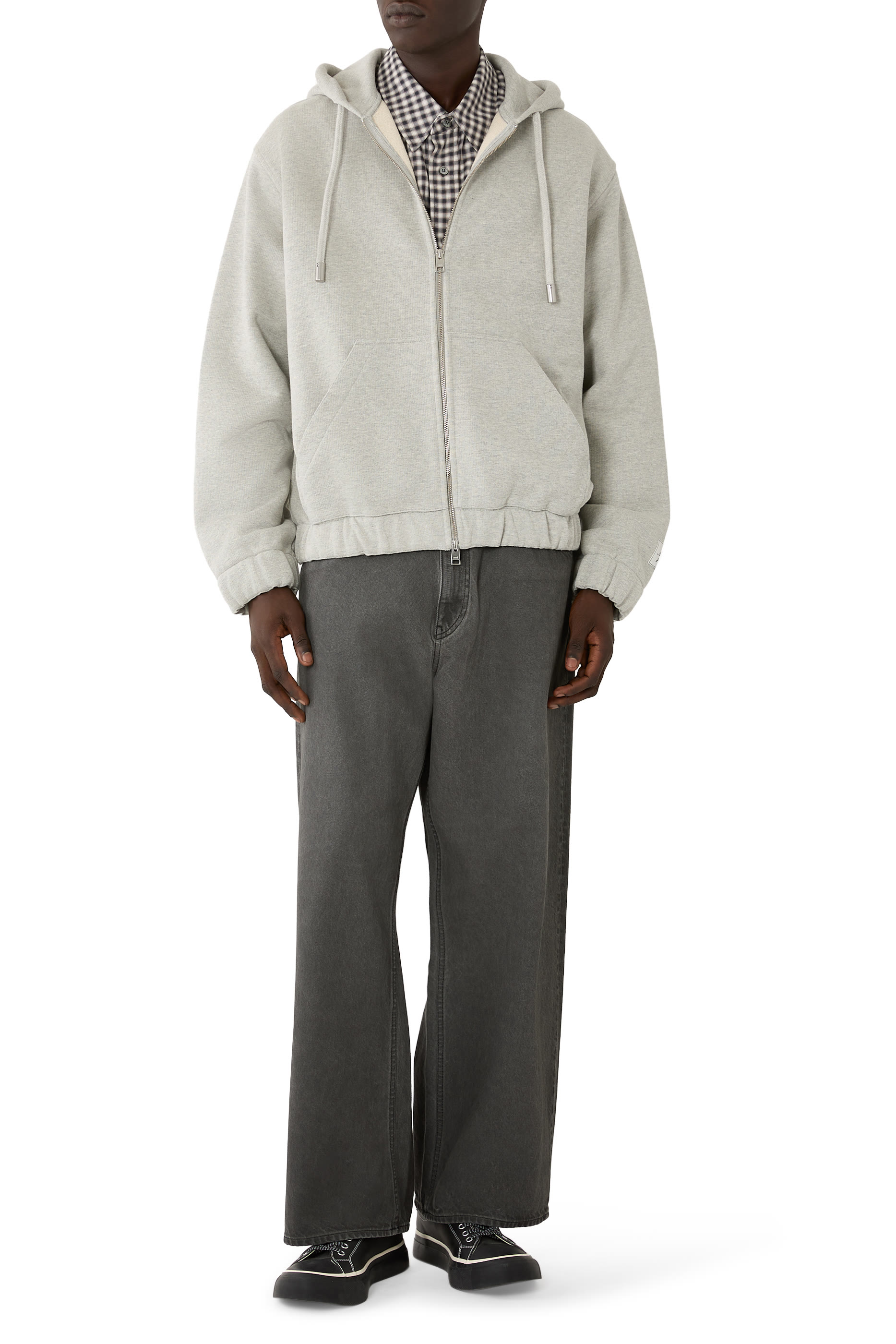 Zipped Cotton Hoodie