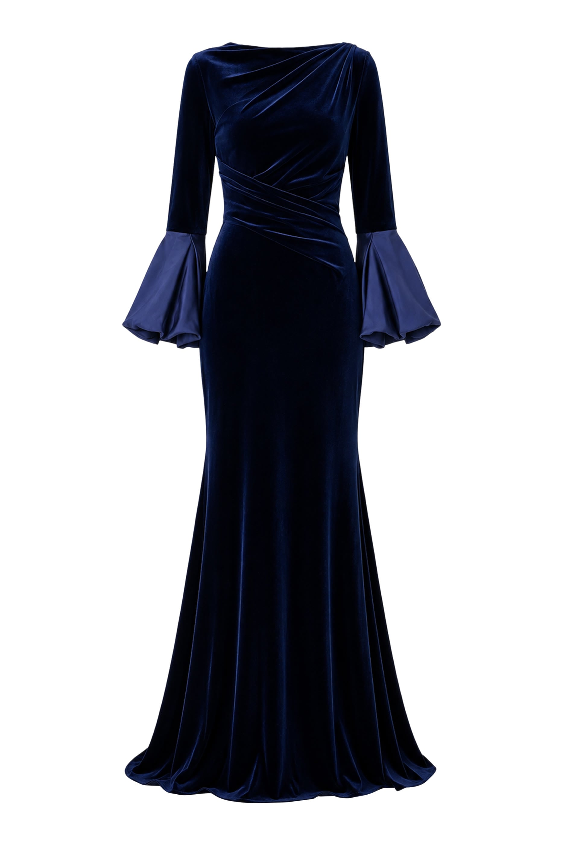 Long Sleeve Velvet Gown