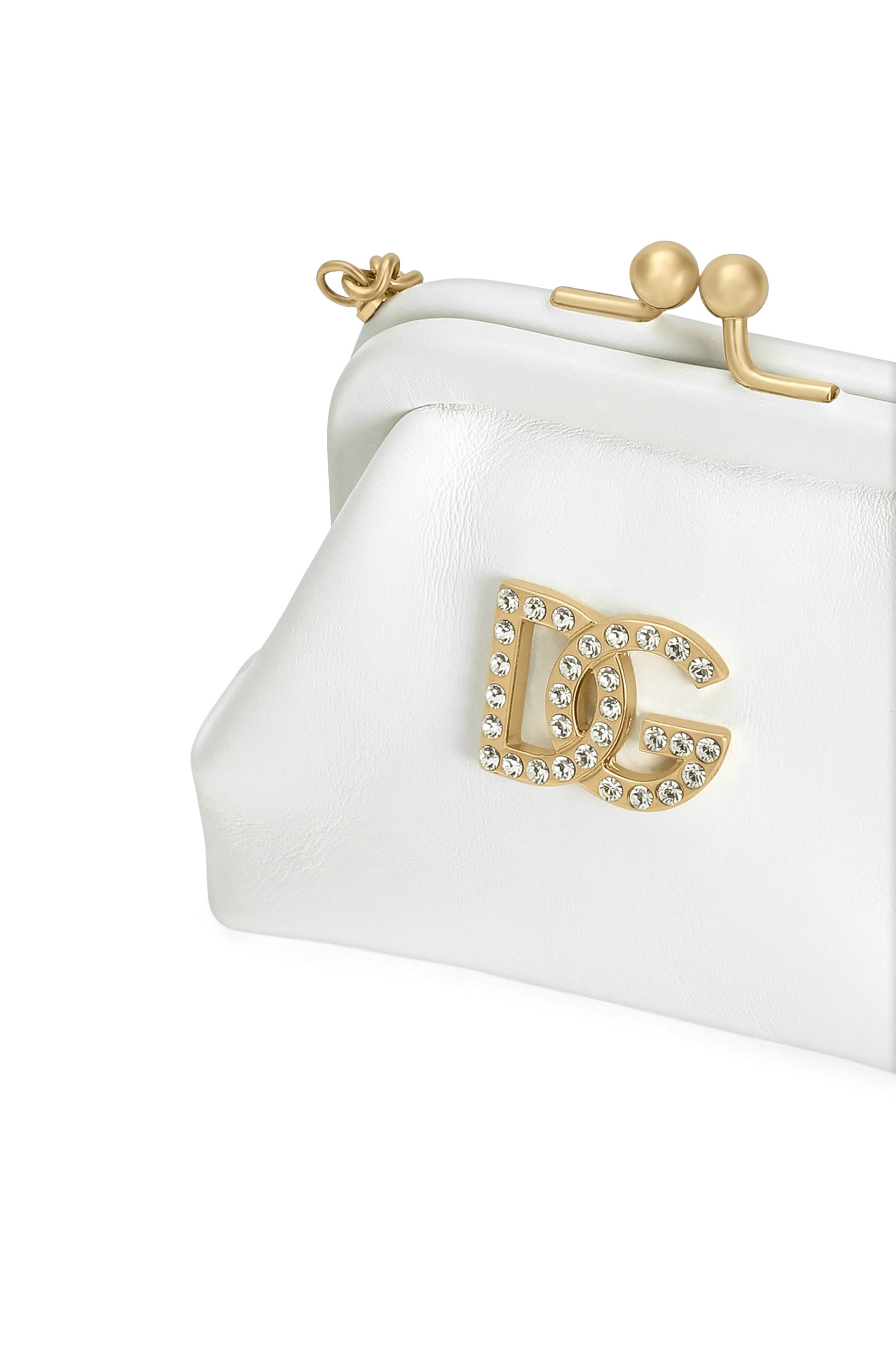 Kids Nappa Calfskin Logo Shoulder Bag