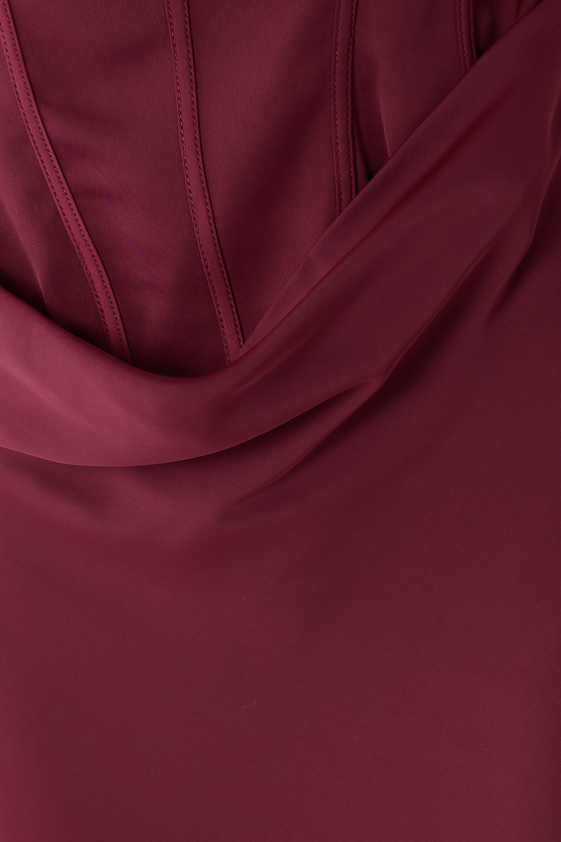 Satin Corset Maxi Dress 