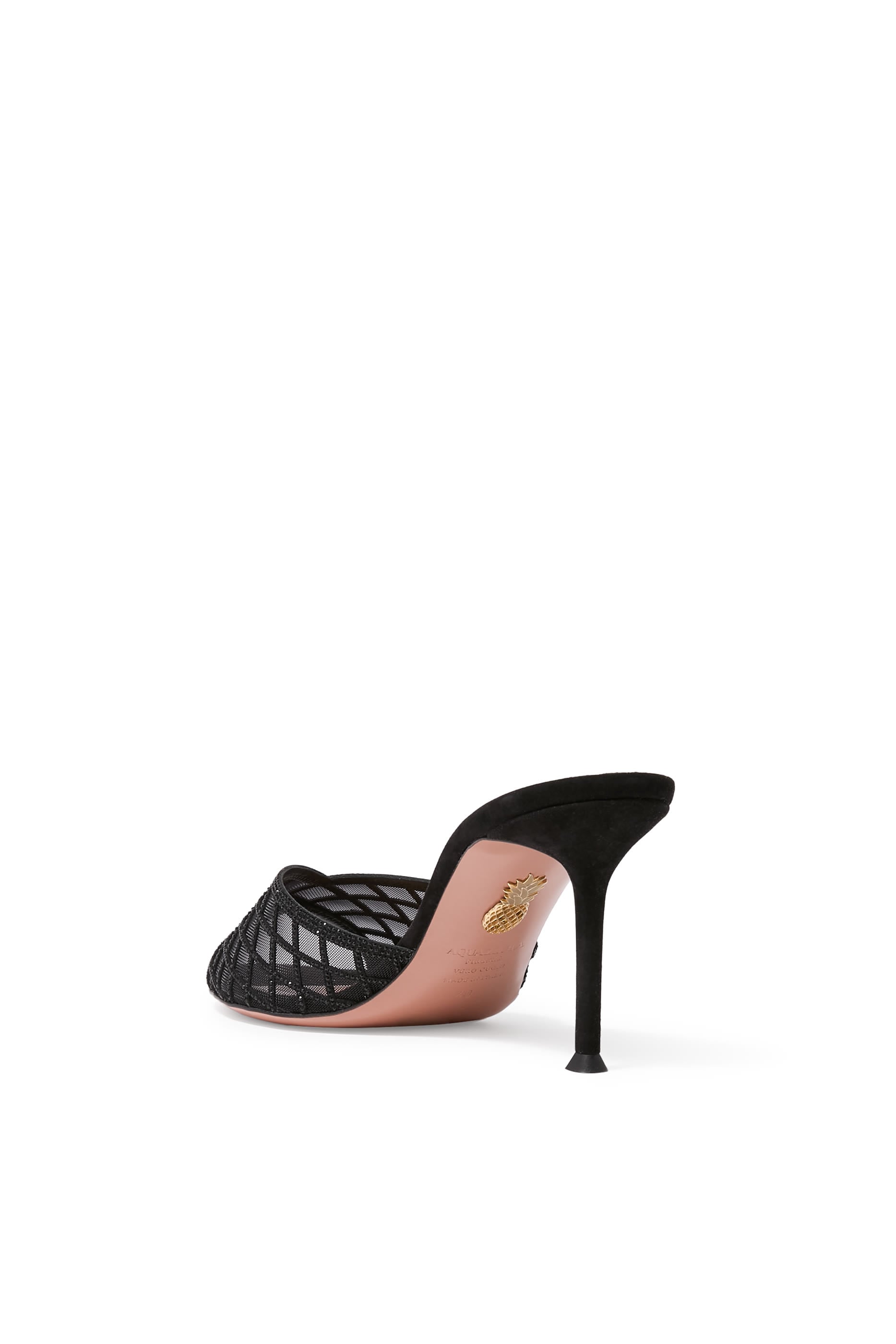 Lumiere 75 Crystal-Embellished Mesh Sandals 
