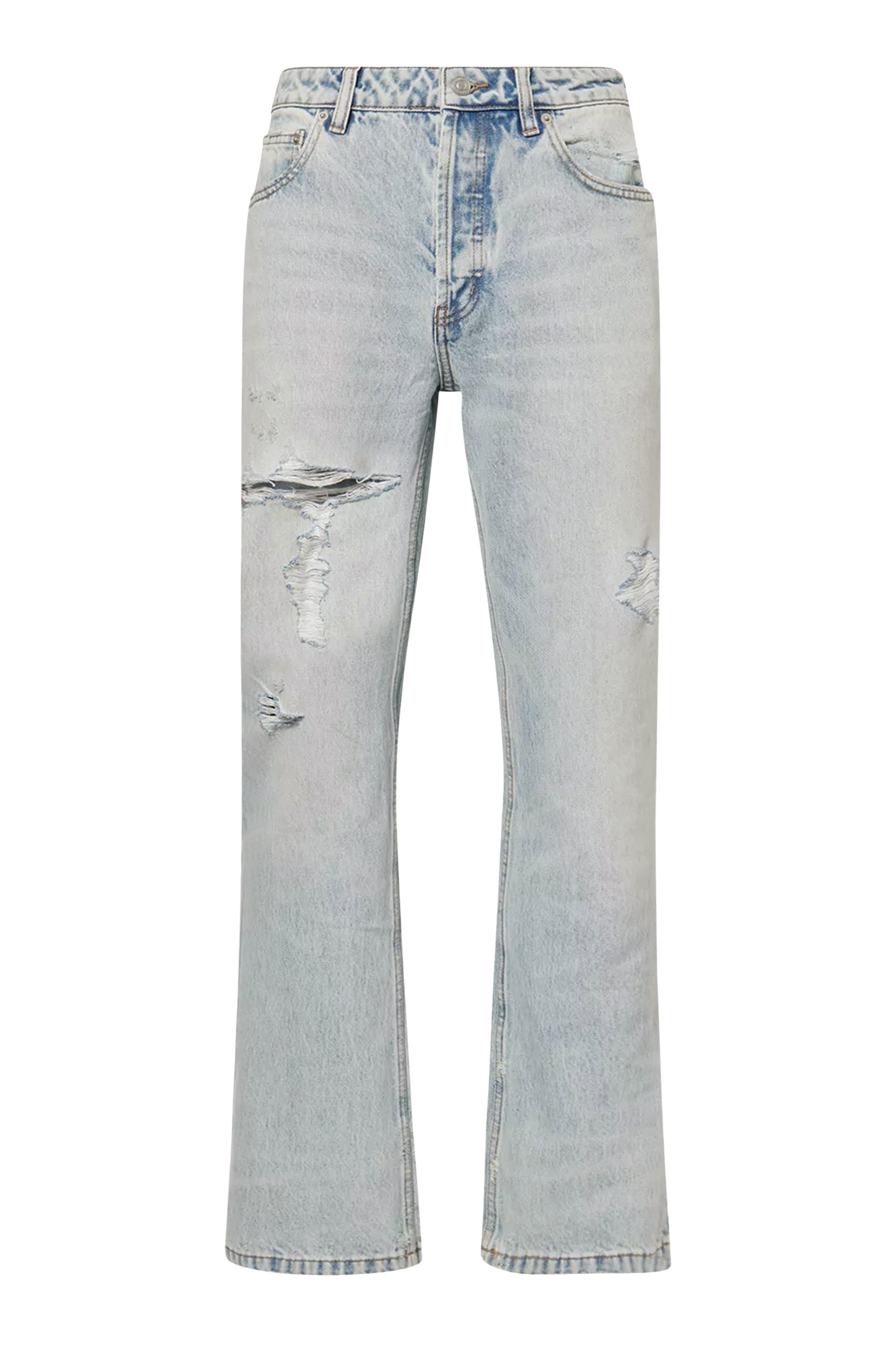 Logo Light Wash Jeans