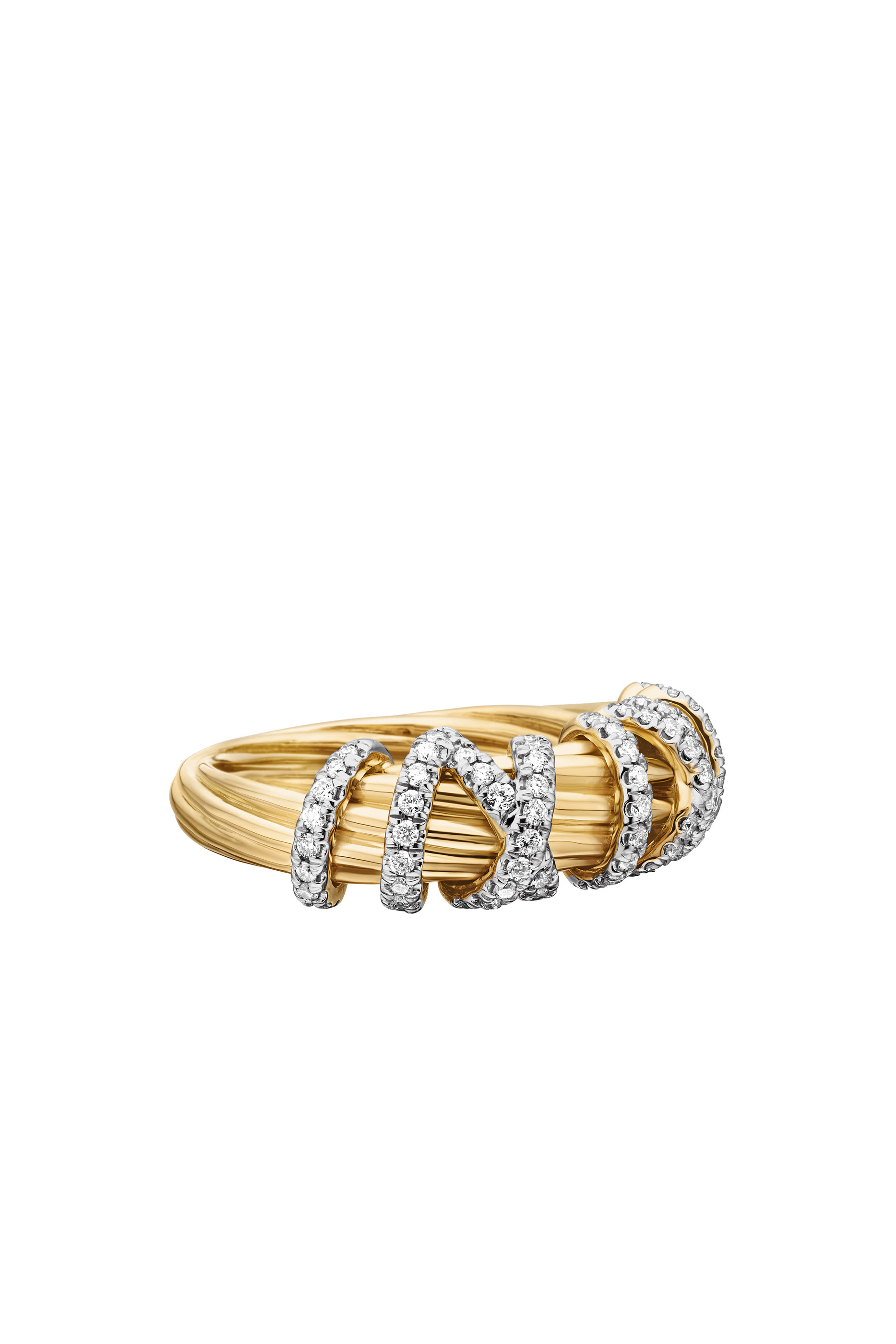 Helena Ring, 18K Yellow Gold & Diamonds
