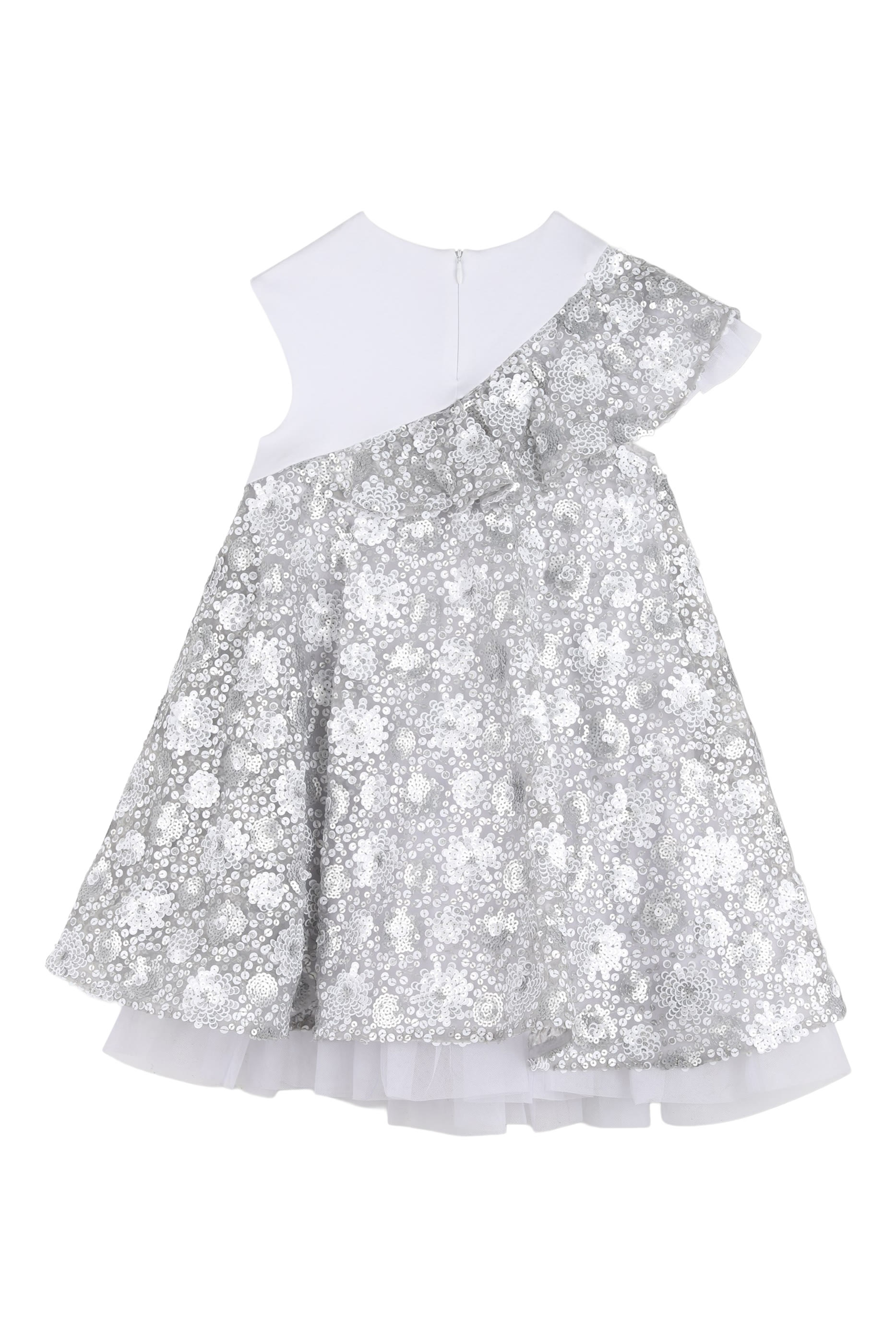 Kids One-Shoulder Sequin-Embellished Dress