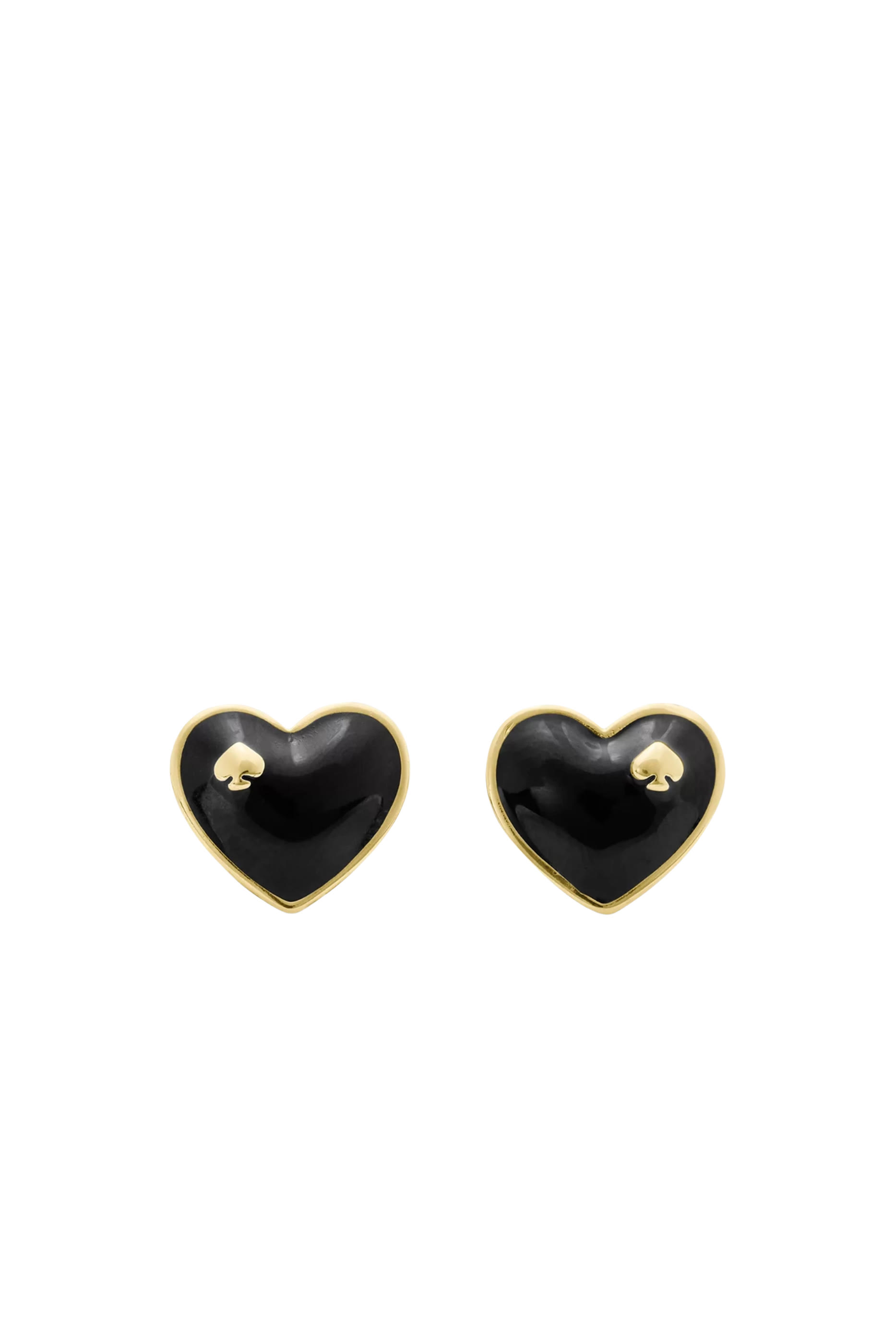 Heart and Spade Studs, Titanium Posts & Enamel