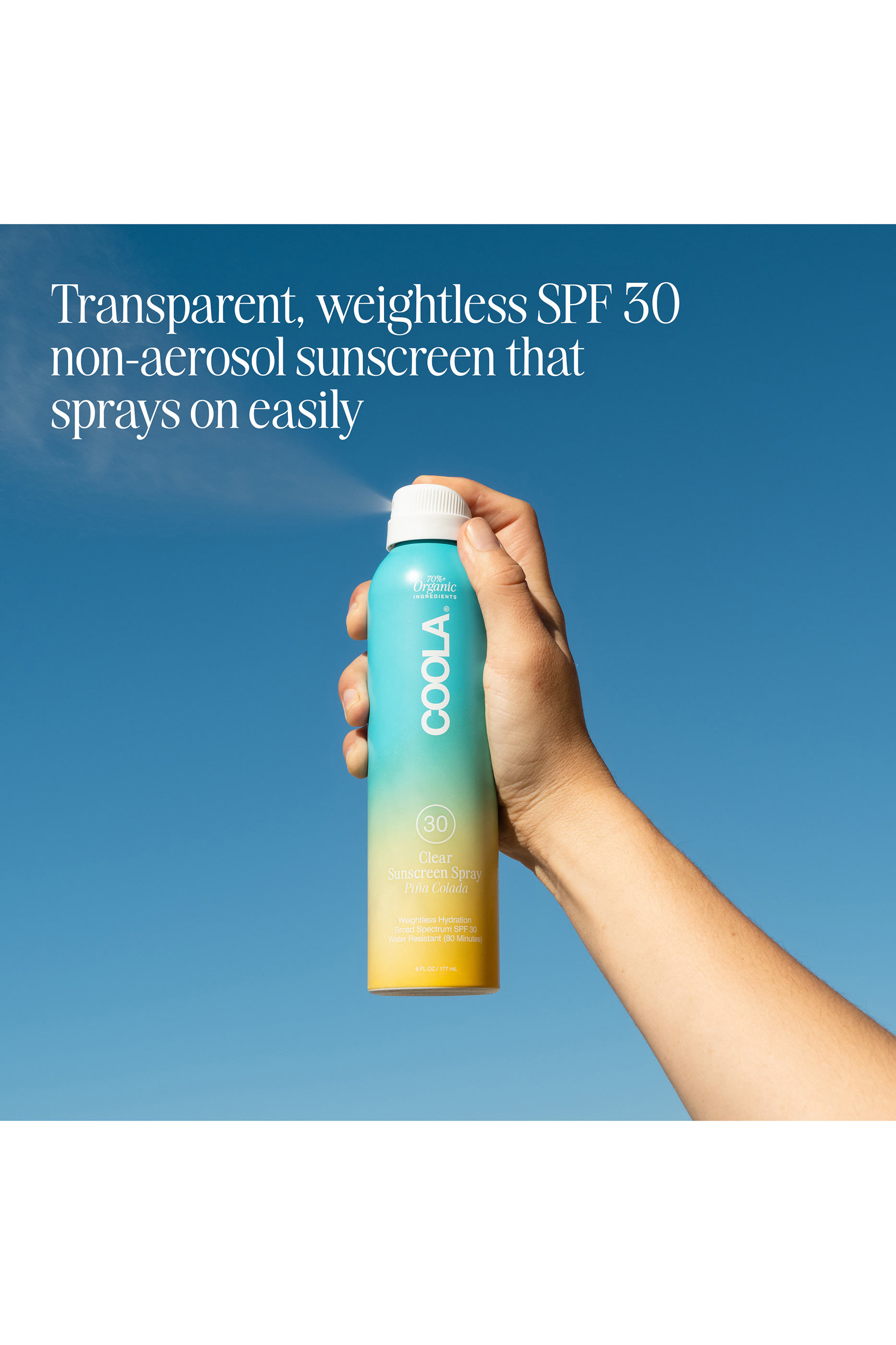 بخاخ كلاسيك عضوي لحماية الجسم من الشمس بعبير بينا كولادا SPF30