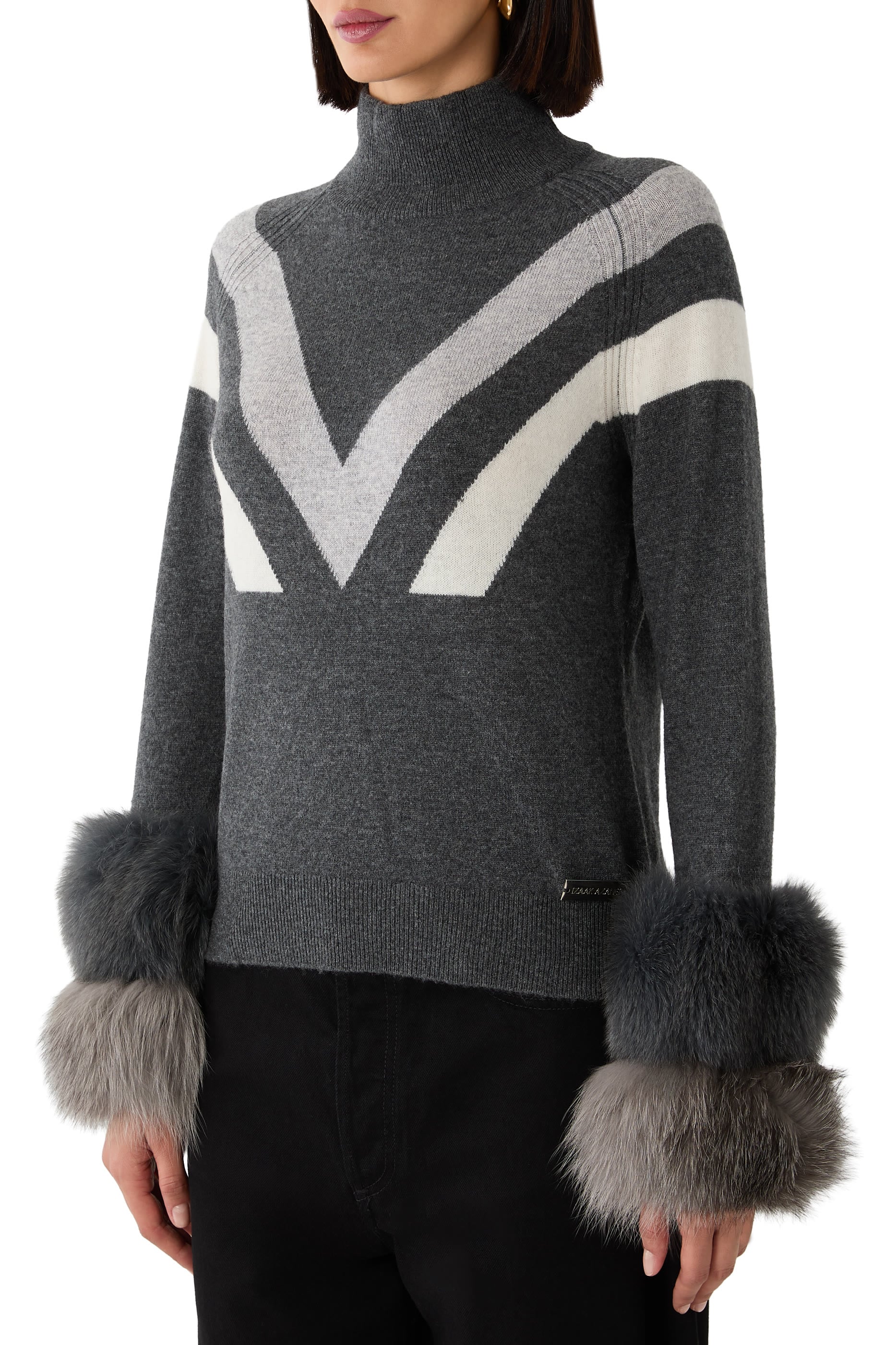 Striped Cuff Sweater