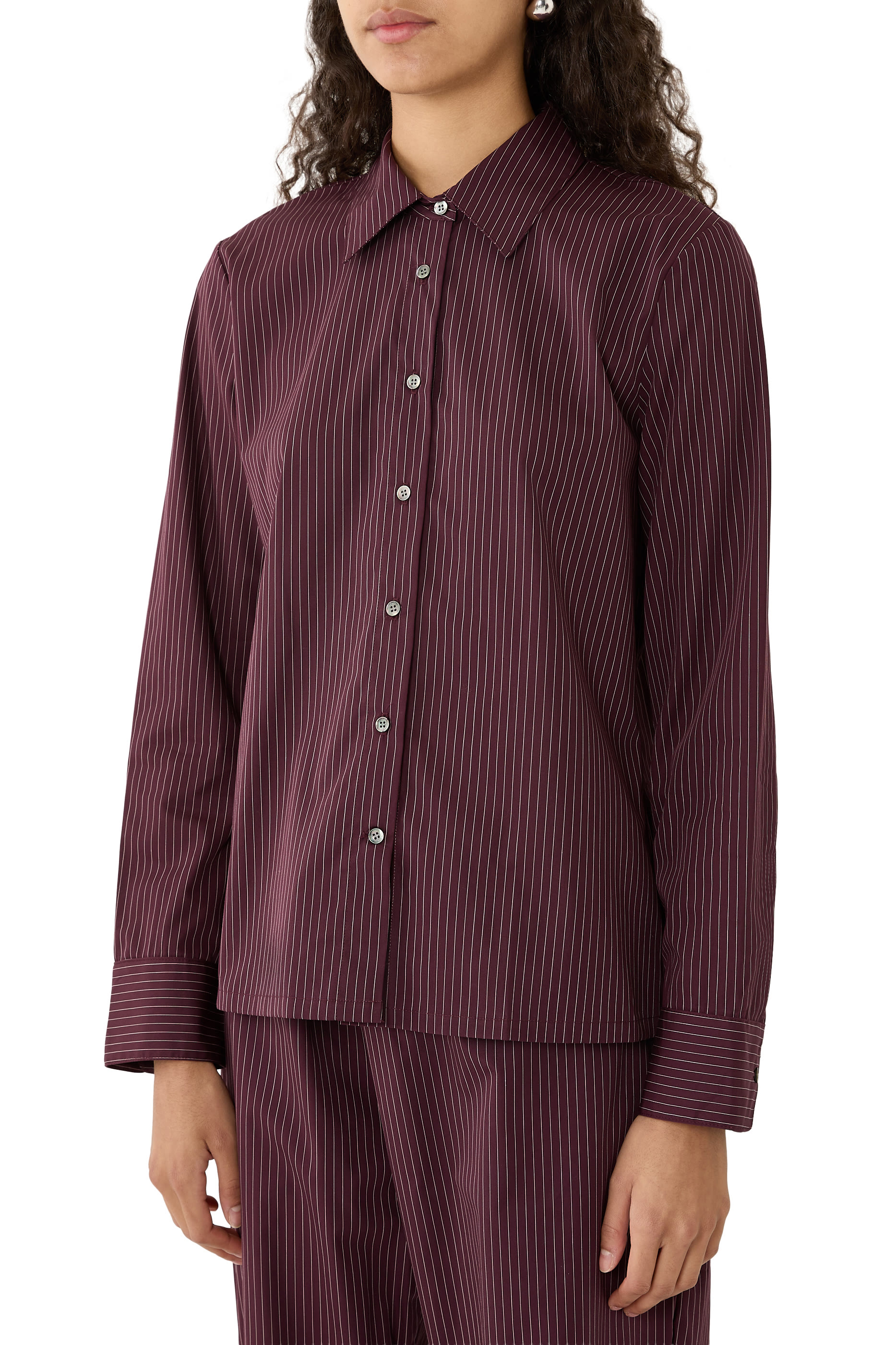 Yoshi Stripe Slim Fit Button Down Shirt