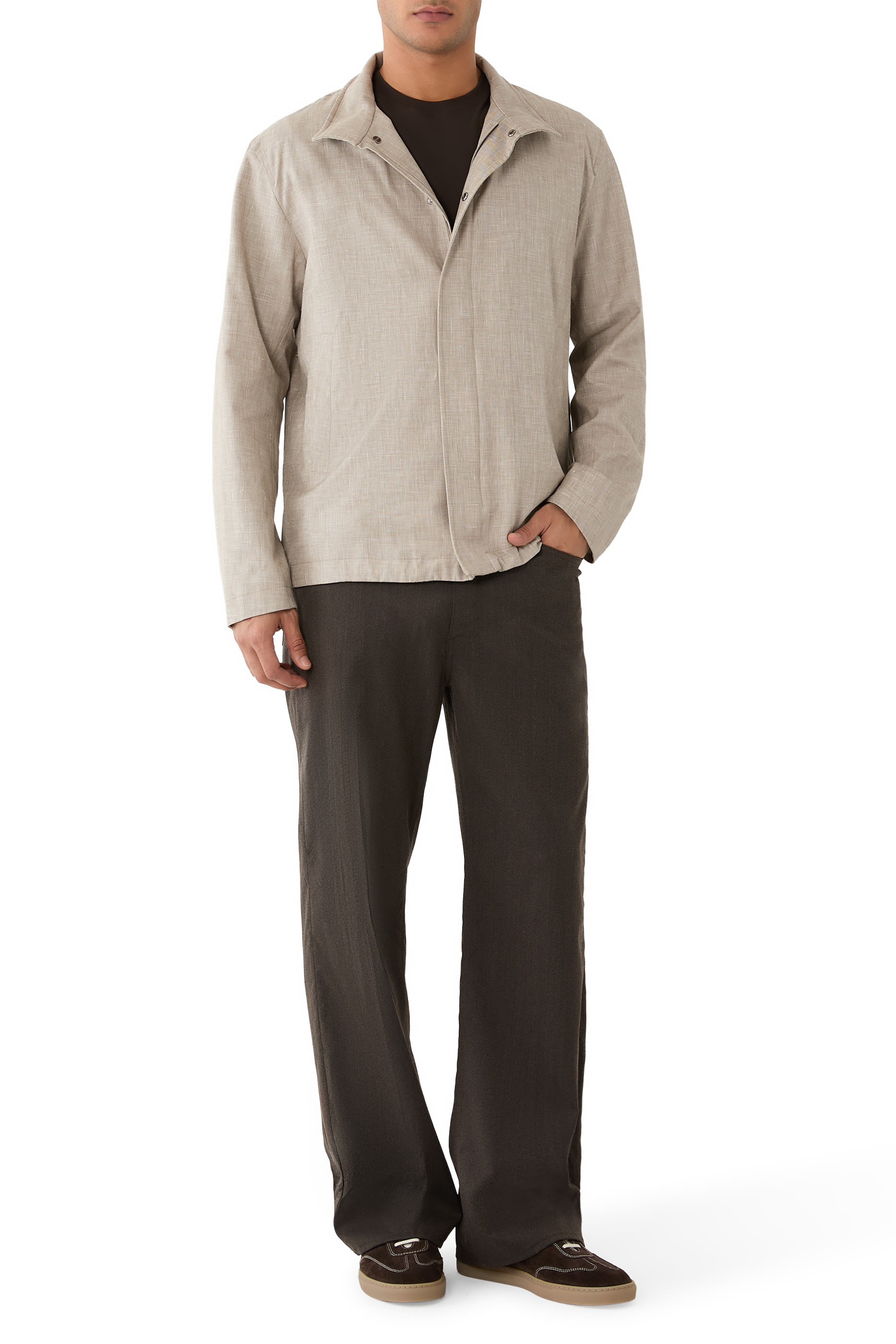 Jacket In 2 Layers Linen