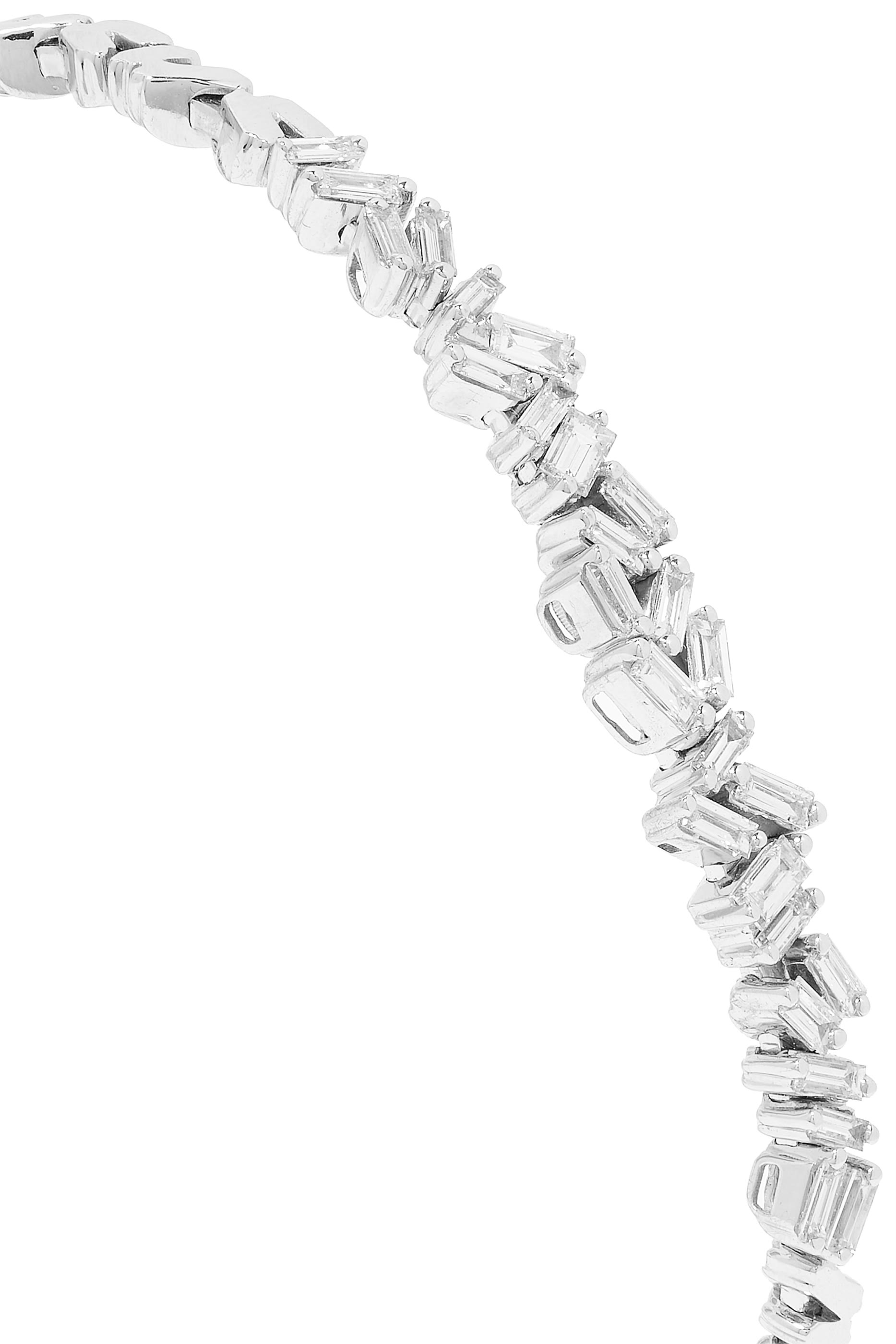 Fireworks Zigzag Diamond Bangle