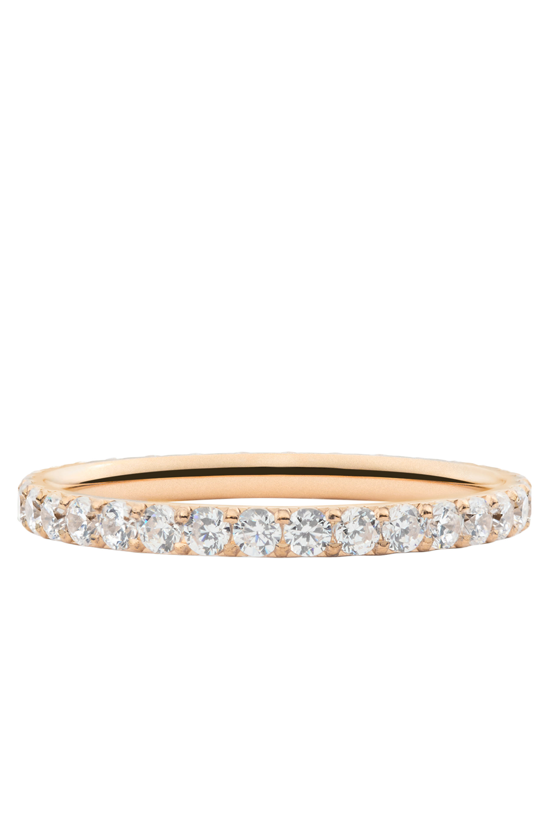 Mirelle Eternity Ring, Stainless Steel & Cubic Zirconia Crystals
