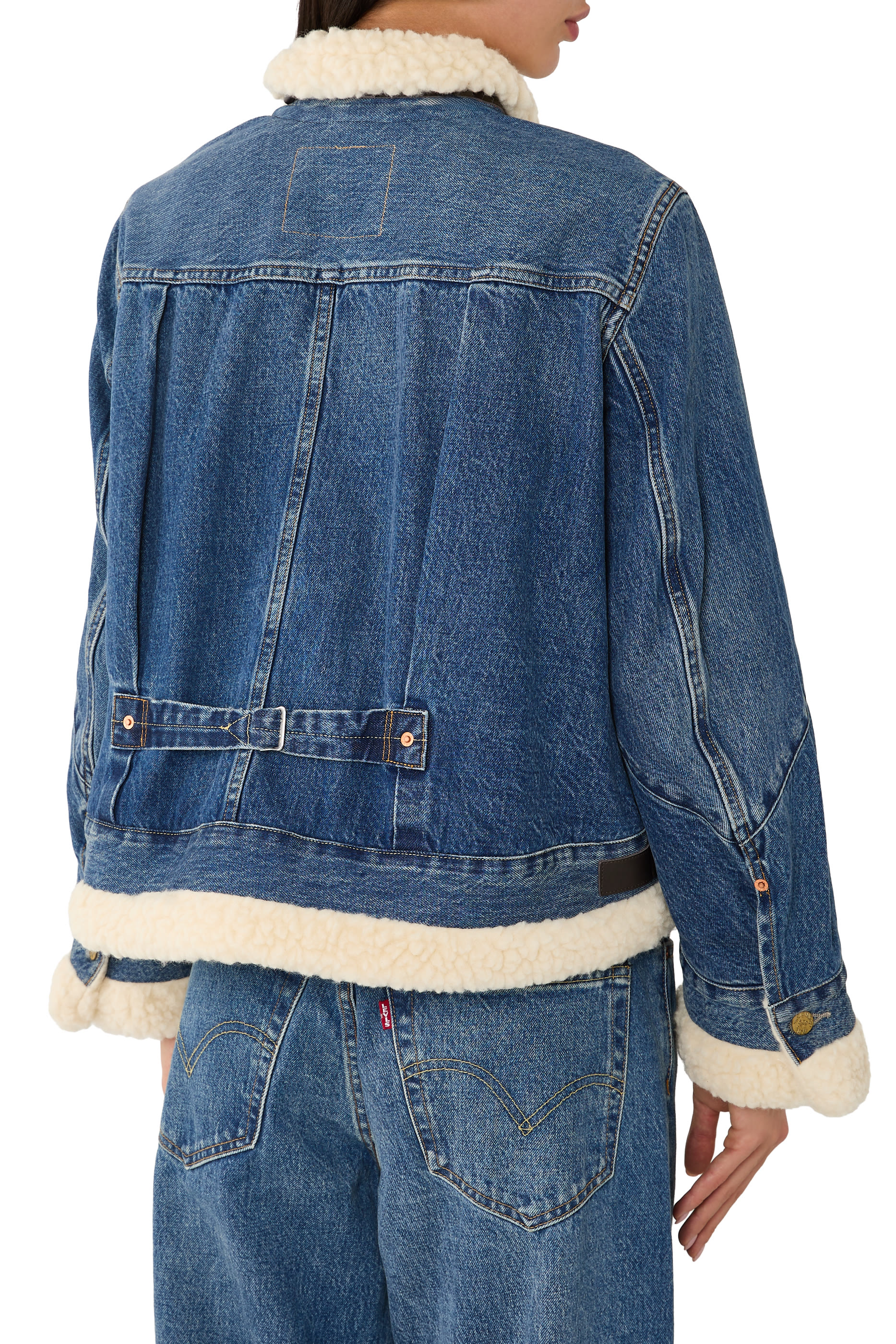 Faux Shearling Trim Jacket