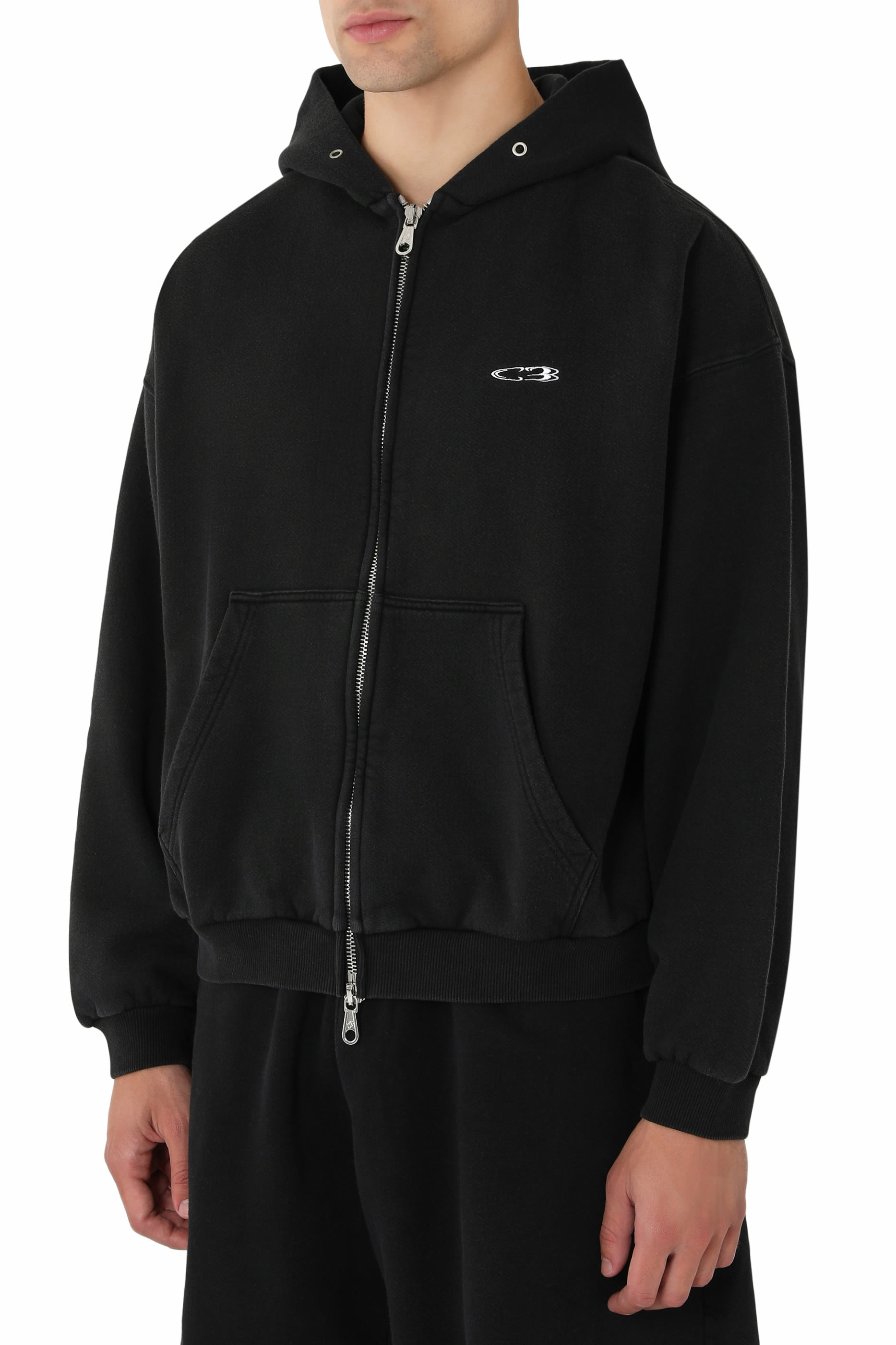 Logo Surf Zipped Hoodie