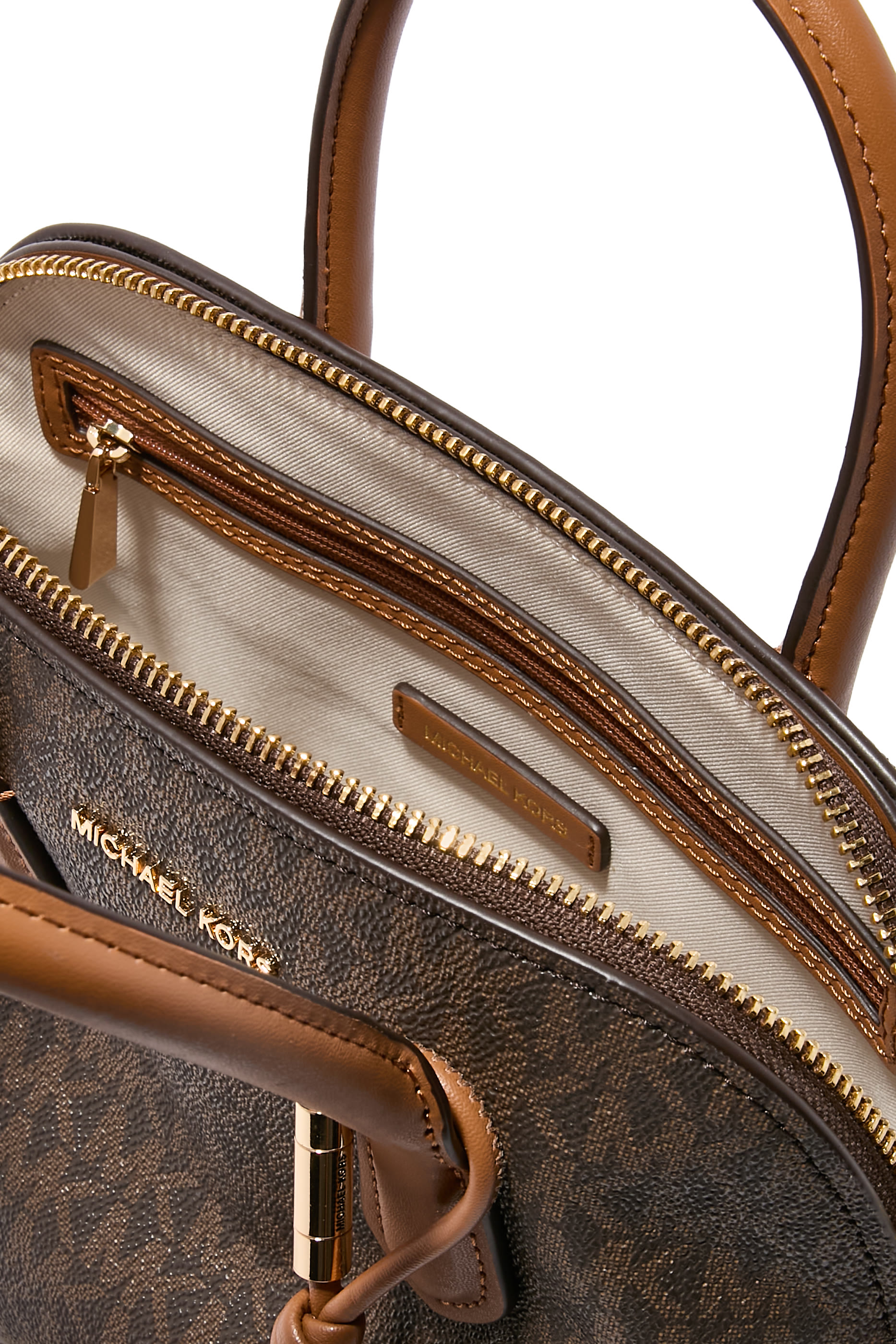  Freddie Medium Handbag in Logo Print Faux Leather