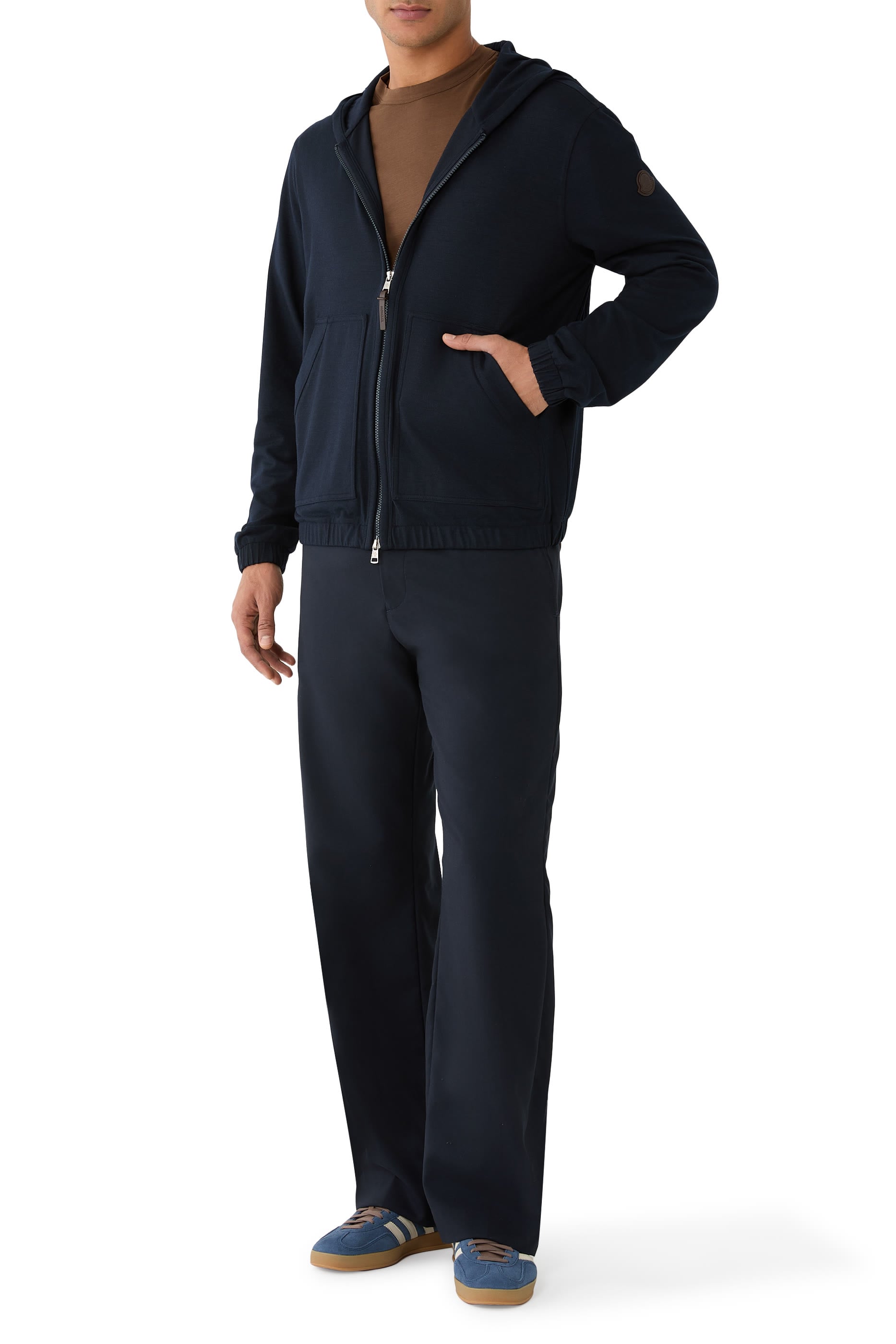 Logo Zip-Up Cardigan