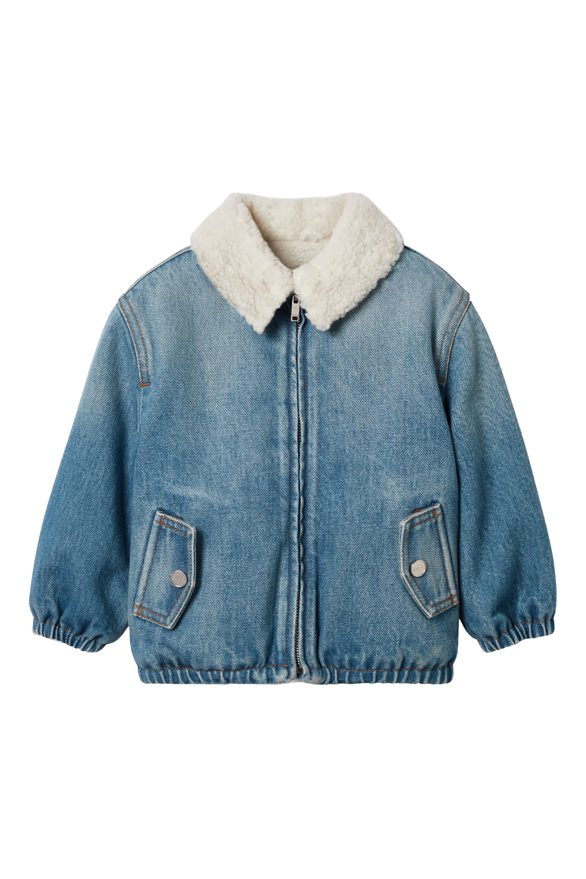 Kids Point Collar Bomber Jacket