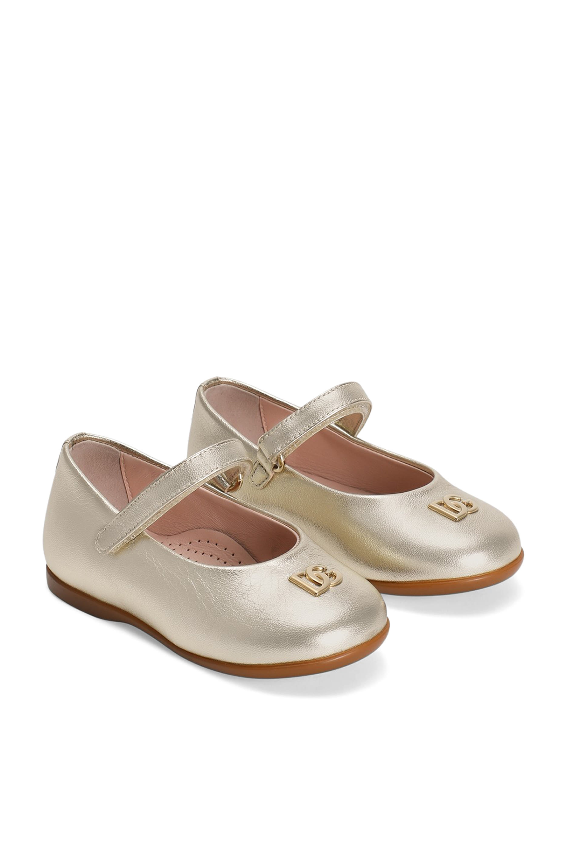 Kids Laminated Nappa Leather Ballet Flats