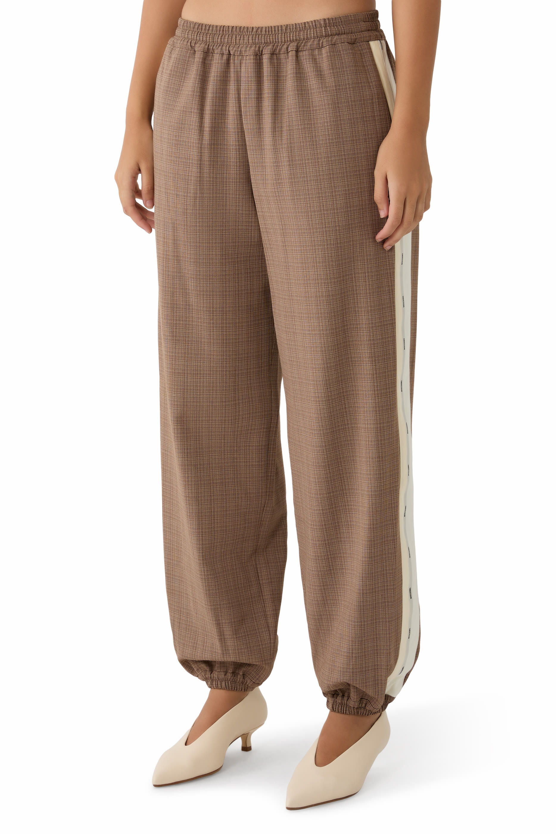 Stretch Wool-Blend Cloth Pants