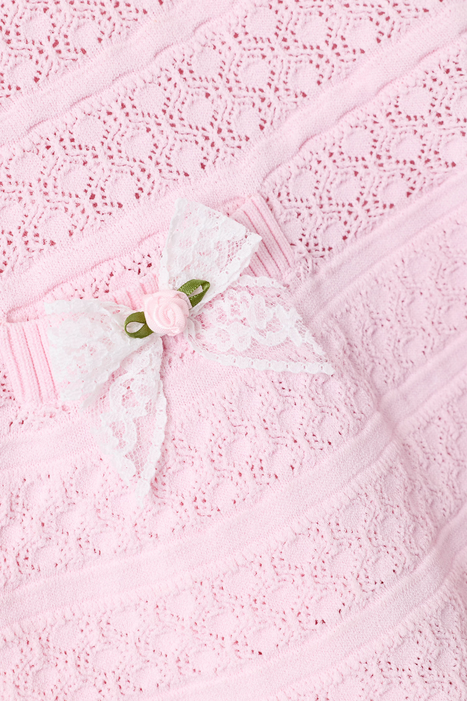 Kids Lace Bow Knit Dress 