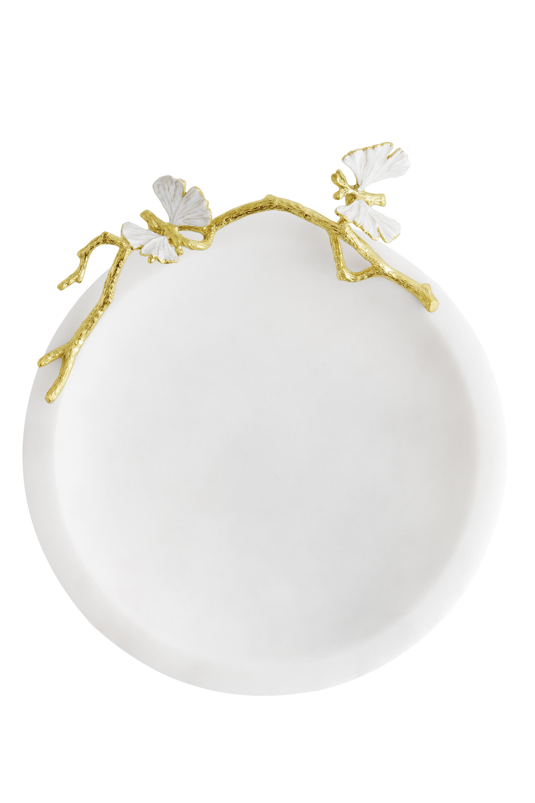 Butterfly Ginkgo Gold Trinket Dish